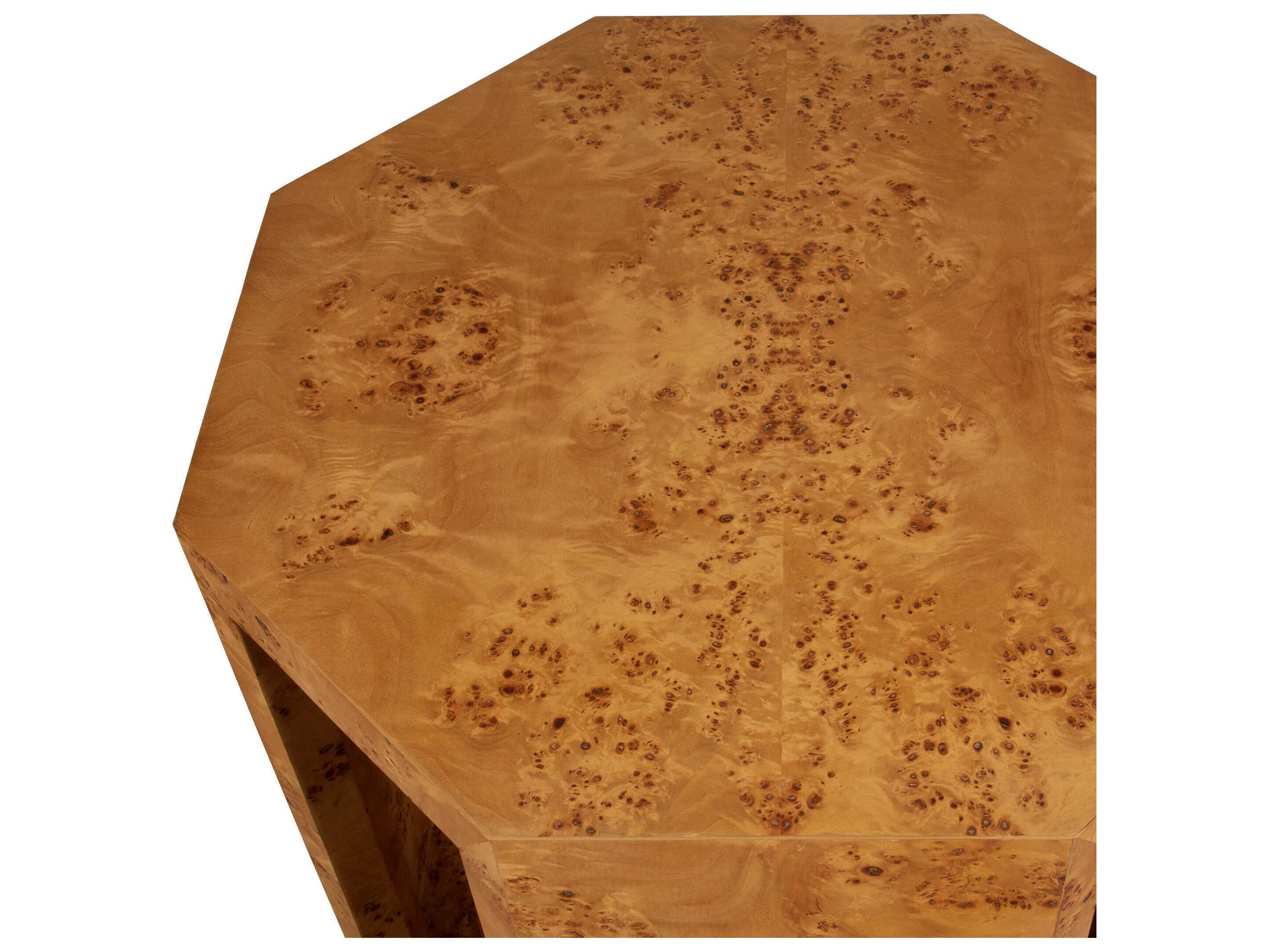 Uttermost Indus Hexagon Wood Natural End Table