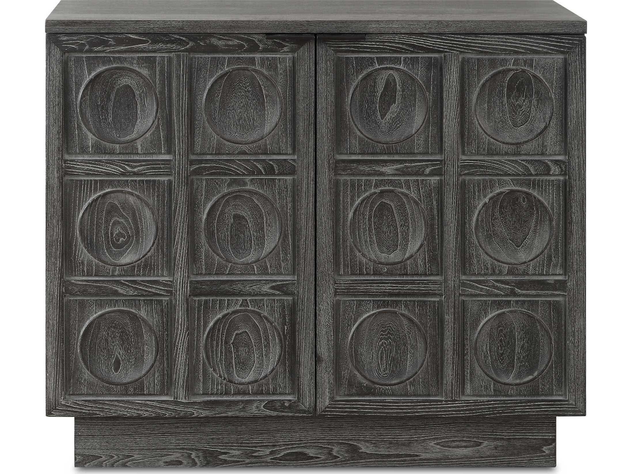 Uttermost Shelby Ebony Black Elm Wood Accent Chest