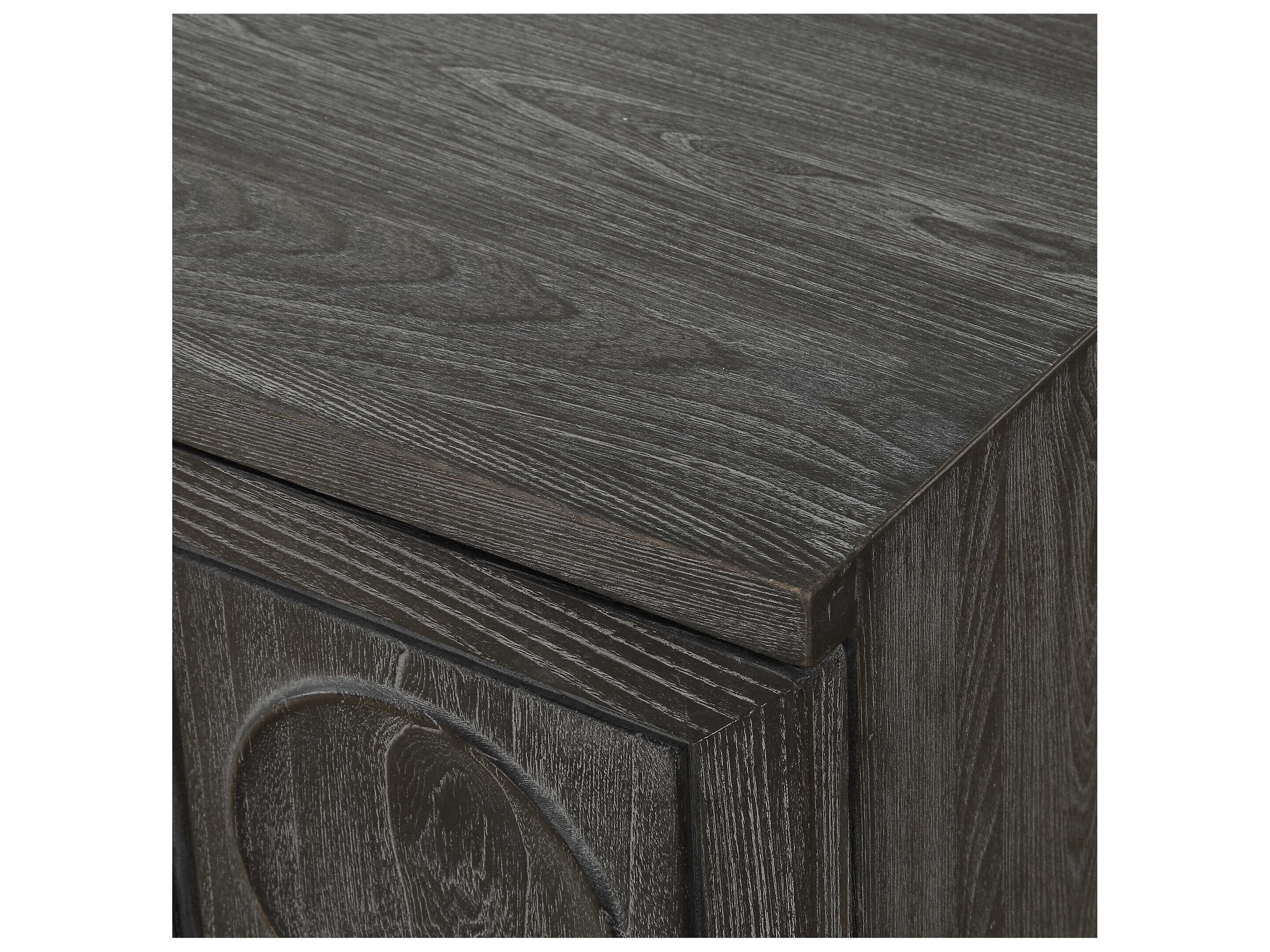 Uttermost Shelby Ebony Black Elm Wood Accent Chest