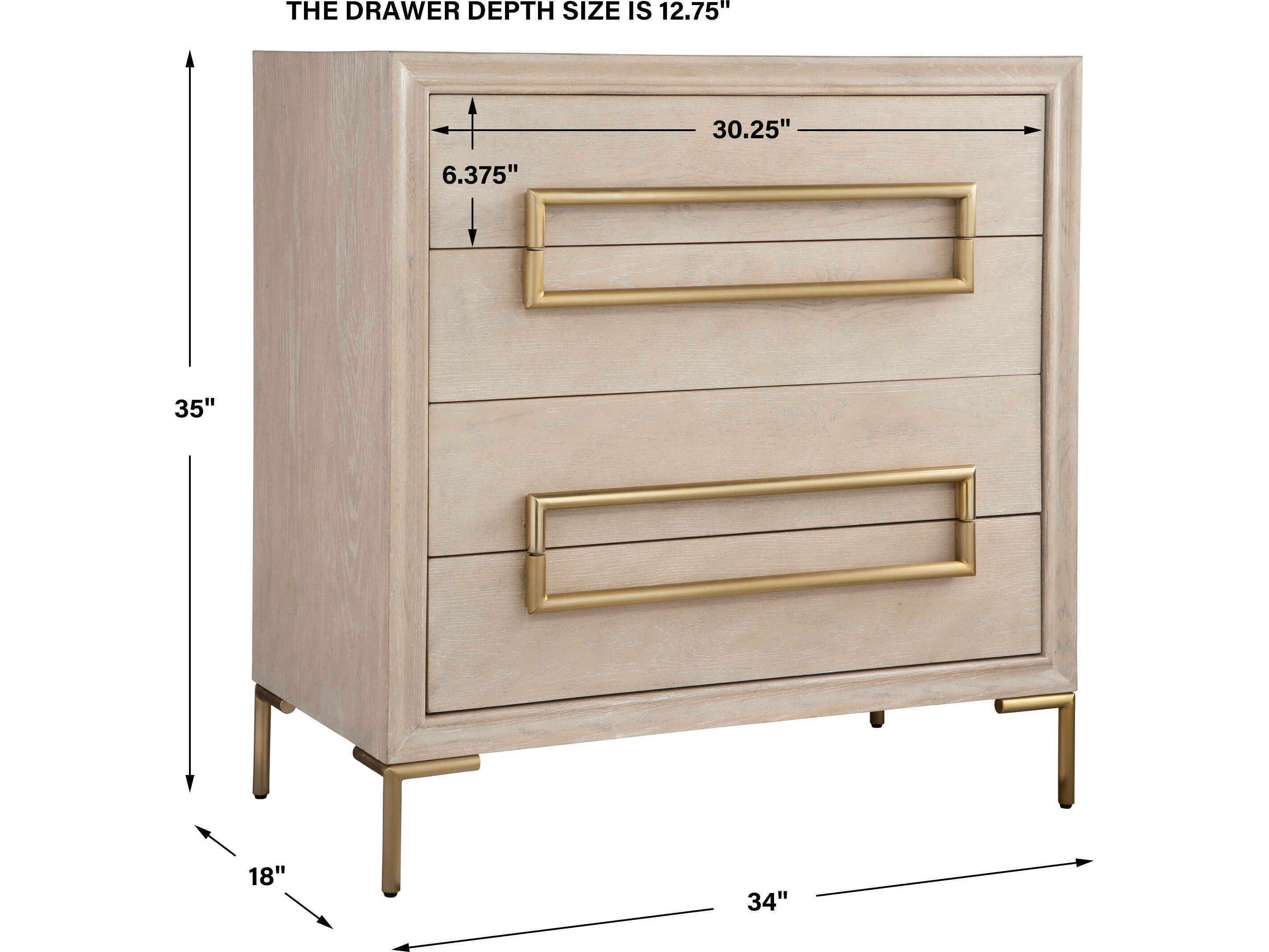 Uttermost Alessia Light Oak Wood Accent Chest