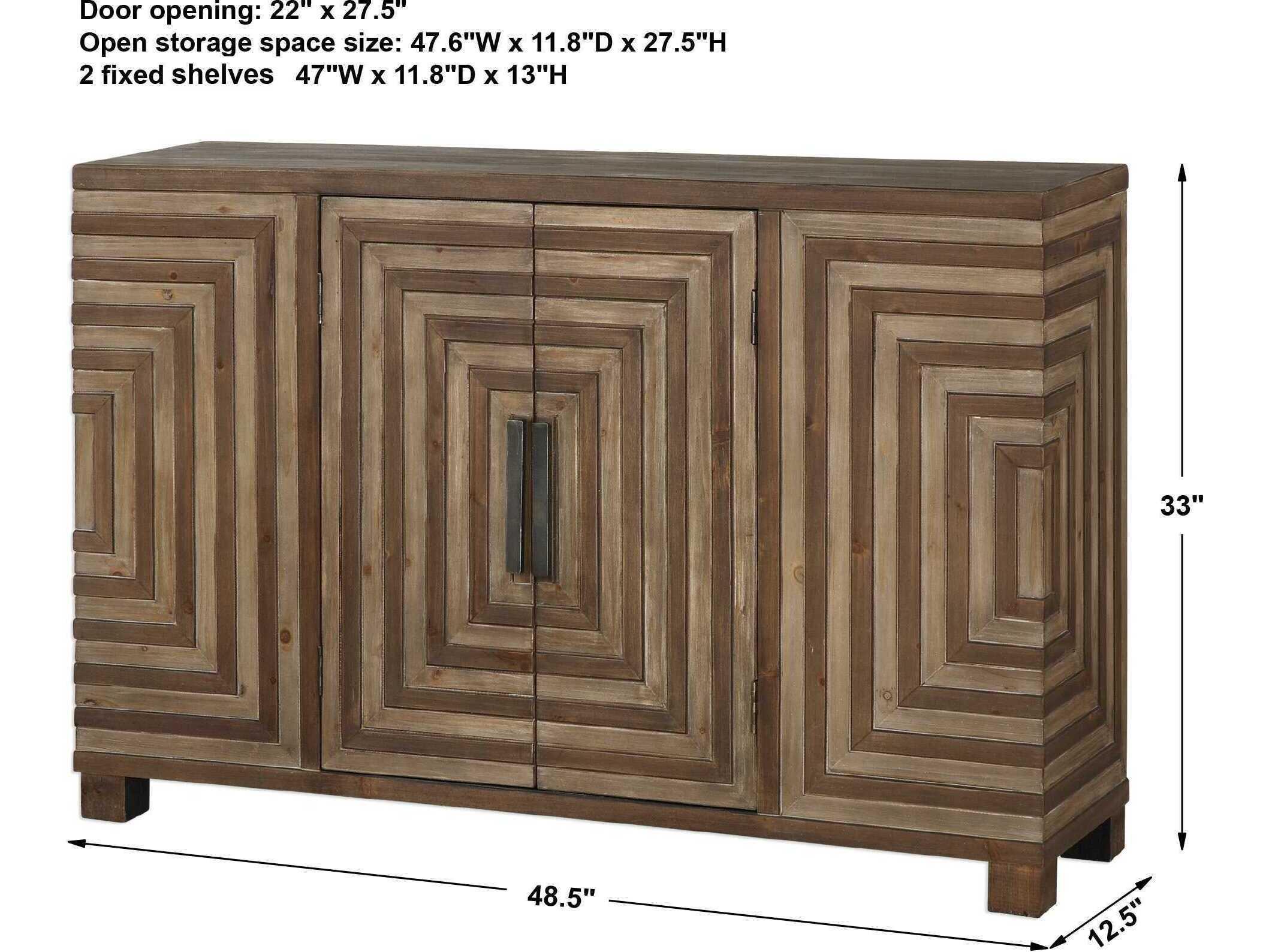 Uttermost Layton 48" Rustic Sideboard