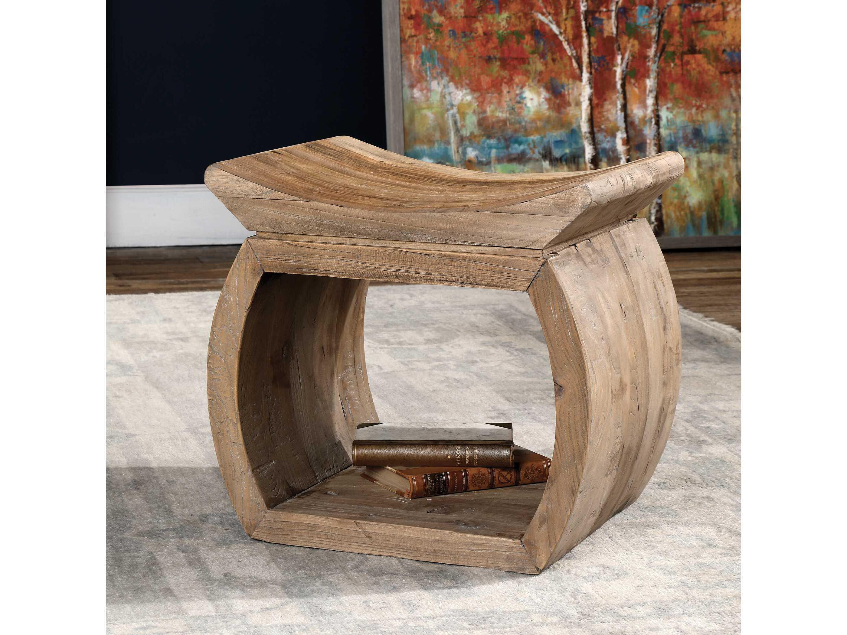 Uttermost Connor Brown Accent Stool