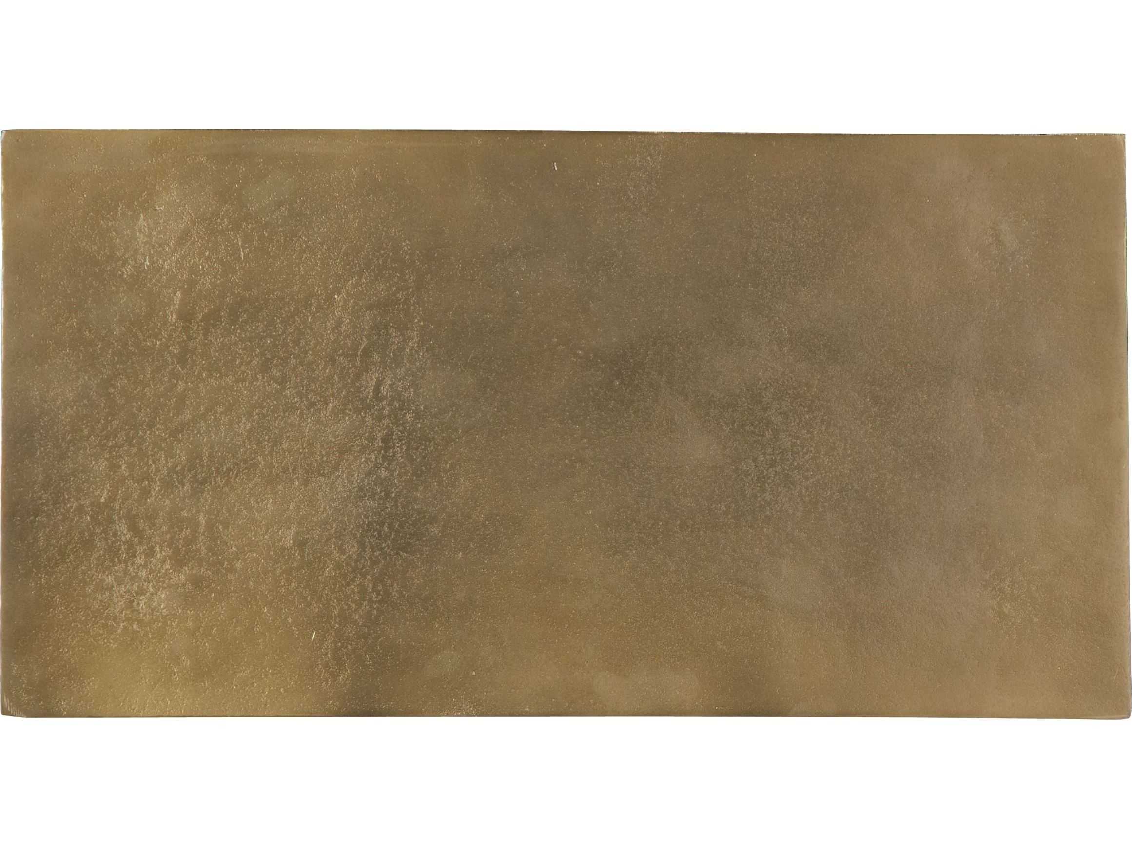 Uttermost Coreene Rectangular Metal Antique Gold End Table