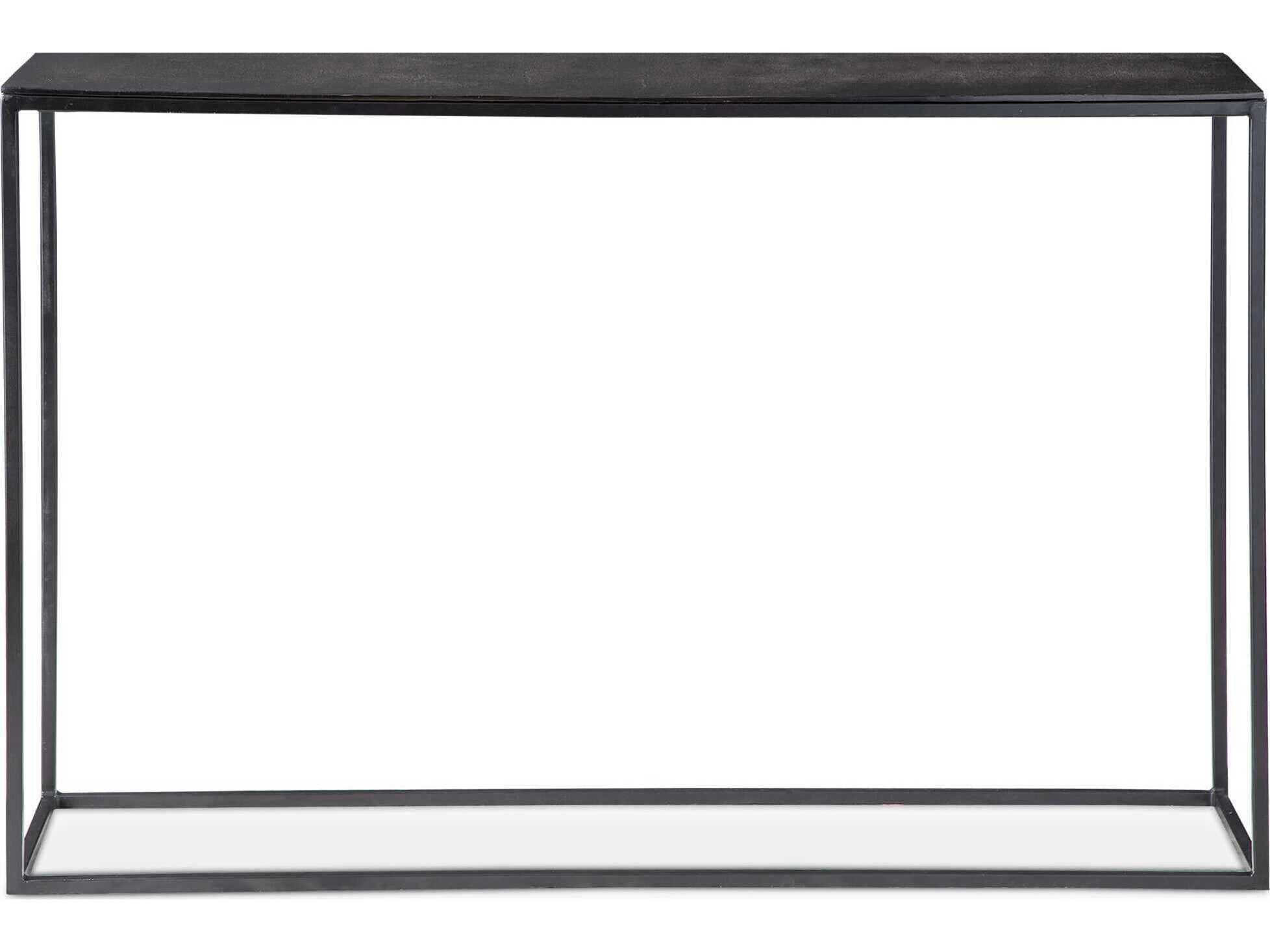 Uttermost Coreene Industrial Rectangular Metal Antique Bronze Console Table