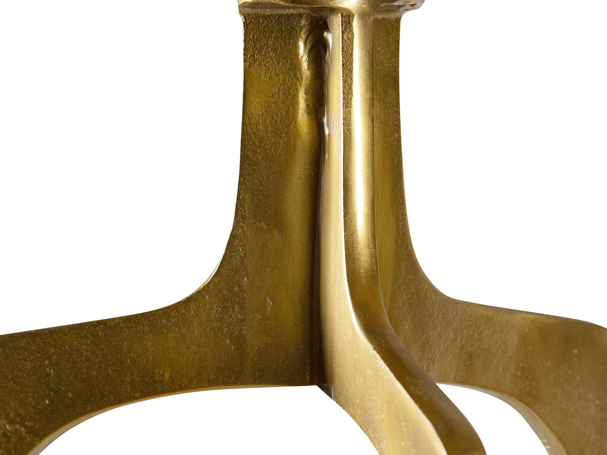 Uttermost Kenna Round Metal Soft Gold End Table