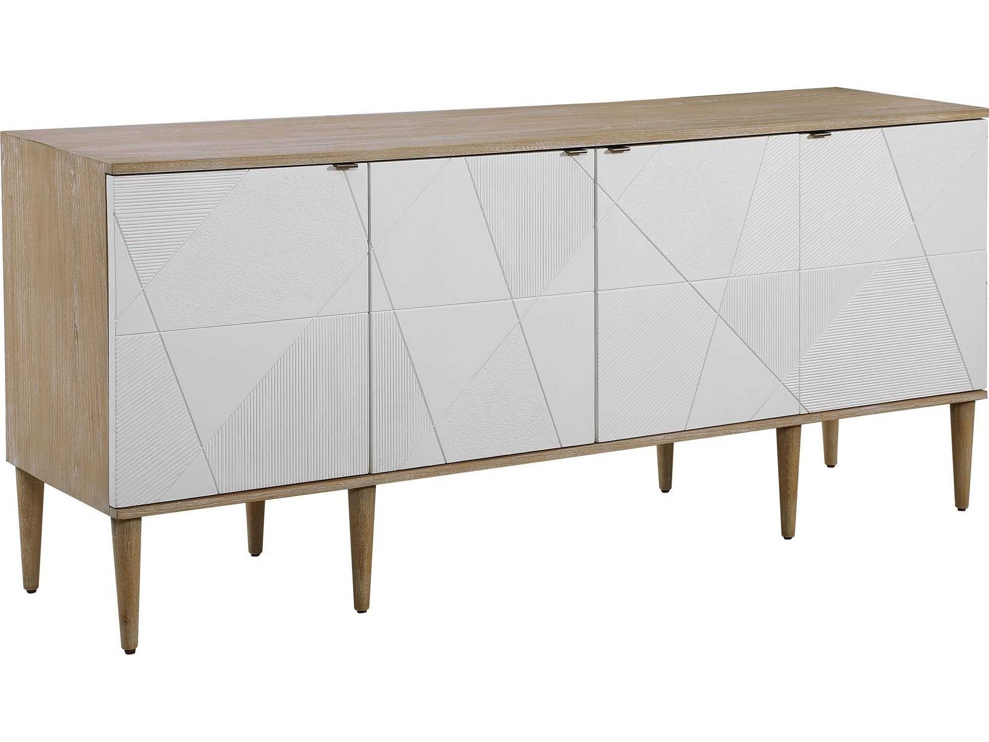 Uttermost Tightrope 72" Oak Wood Natural Sideboard