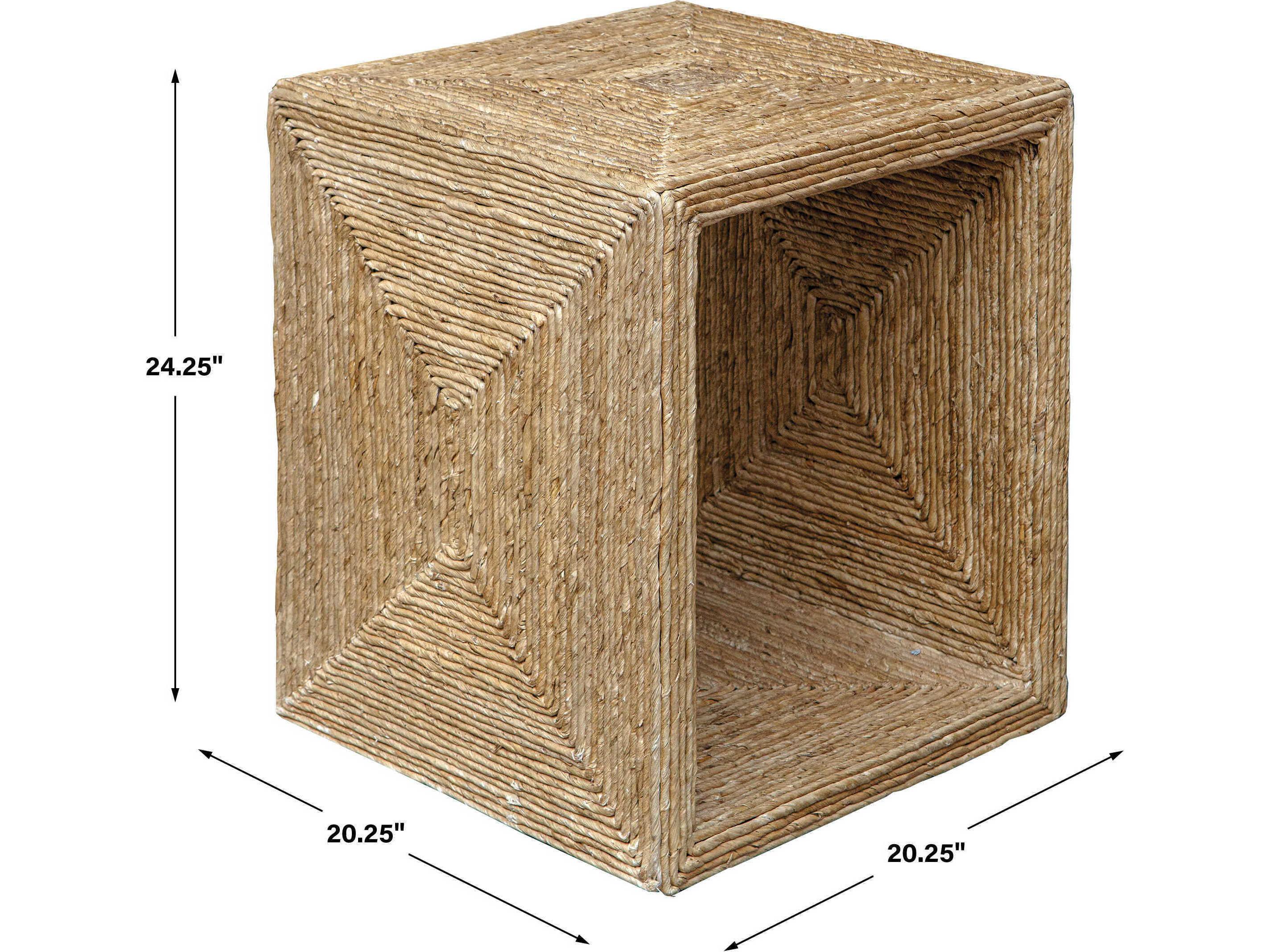 Uttermost Rora Square Natural End Table