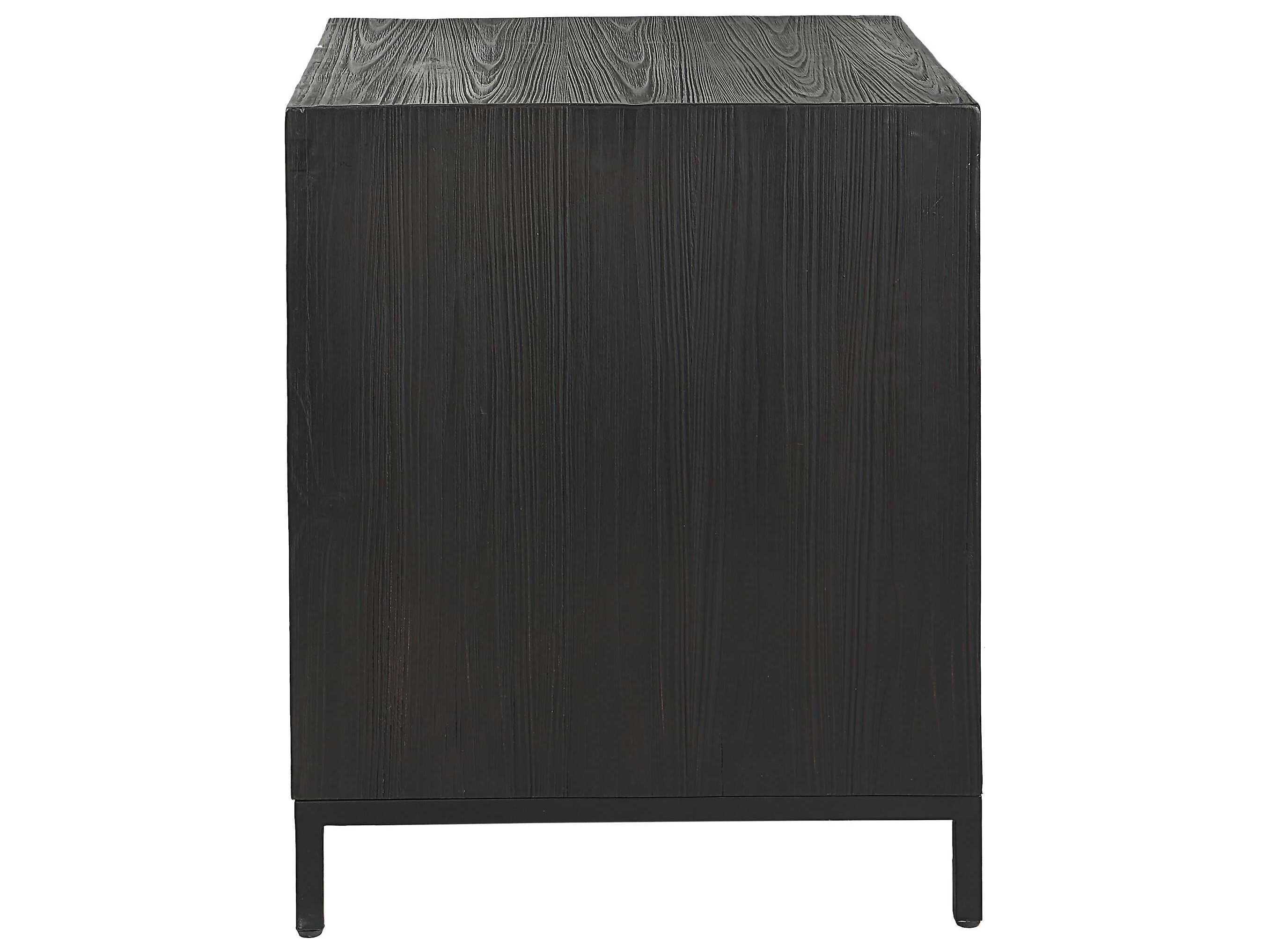 Uttermost Aiken Square Wood Dark Ebony Stain End Table