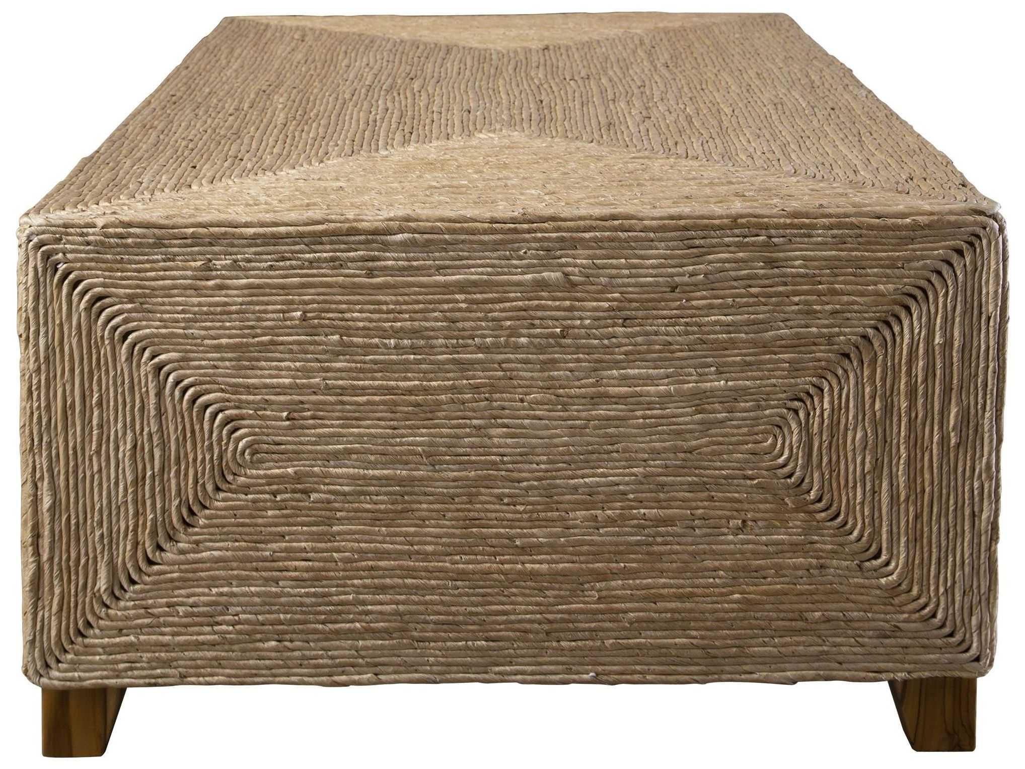 Uttermost Rora Rectangular Wicker Natural Coffee Table