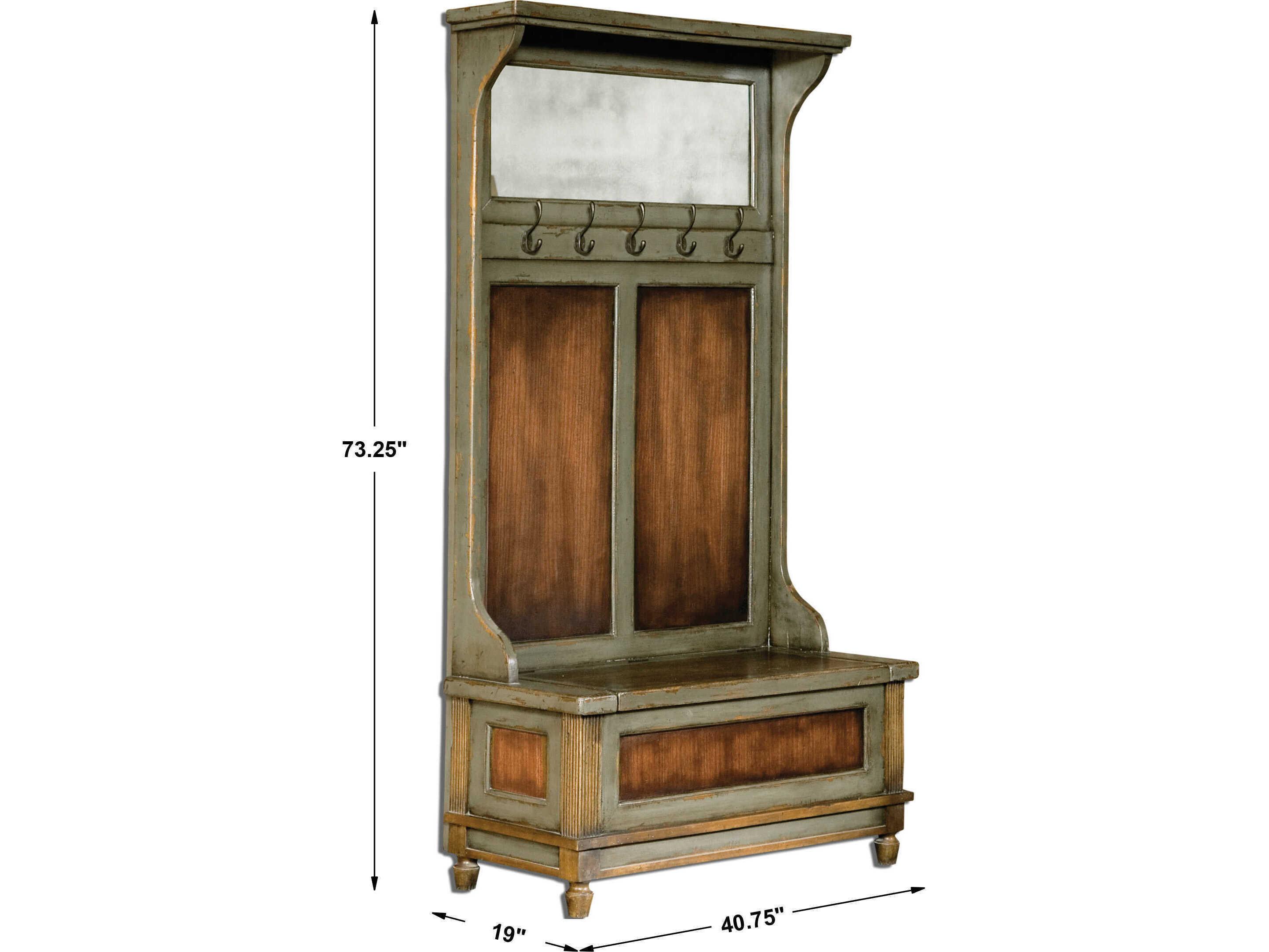 Uttermost Riyo Distressed Hall Tree