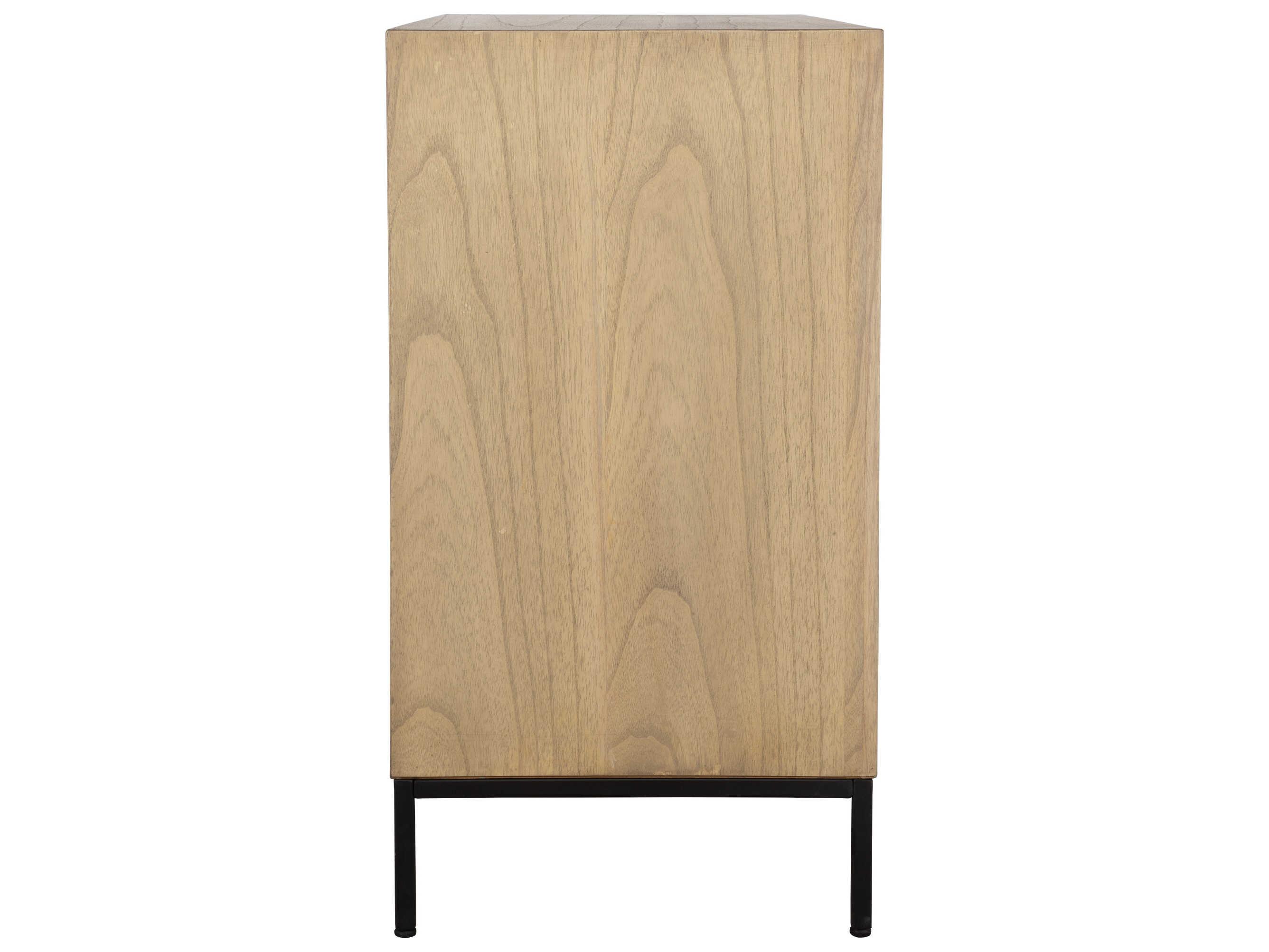 Uttermost Lorenzo Natural Matte Black Mindi Wood Accent Chest