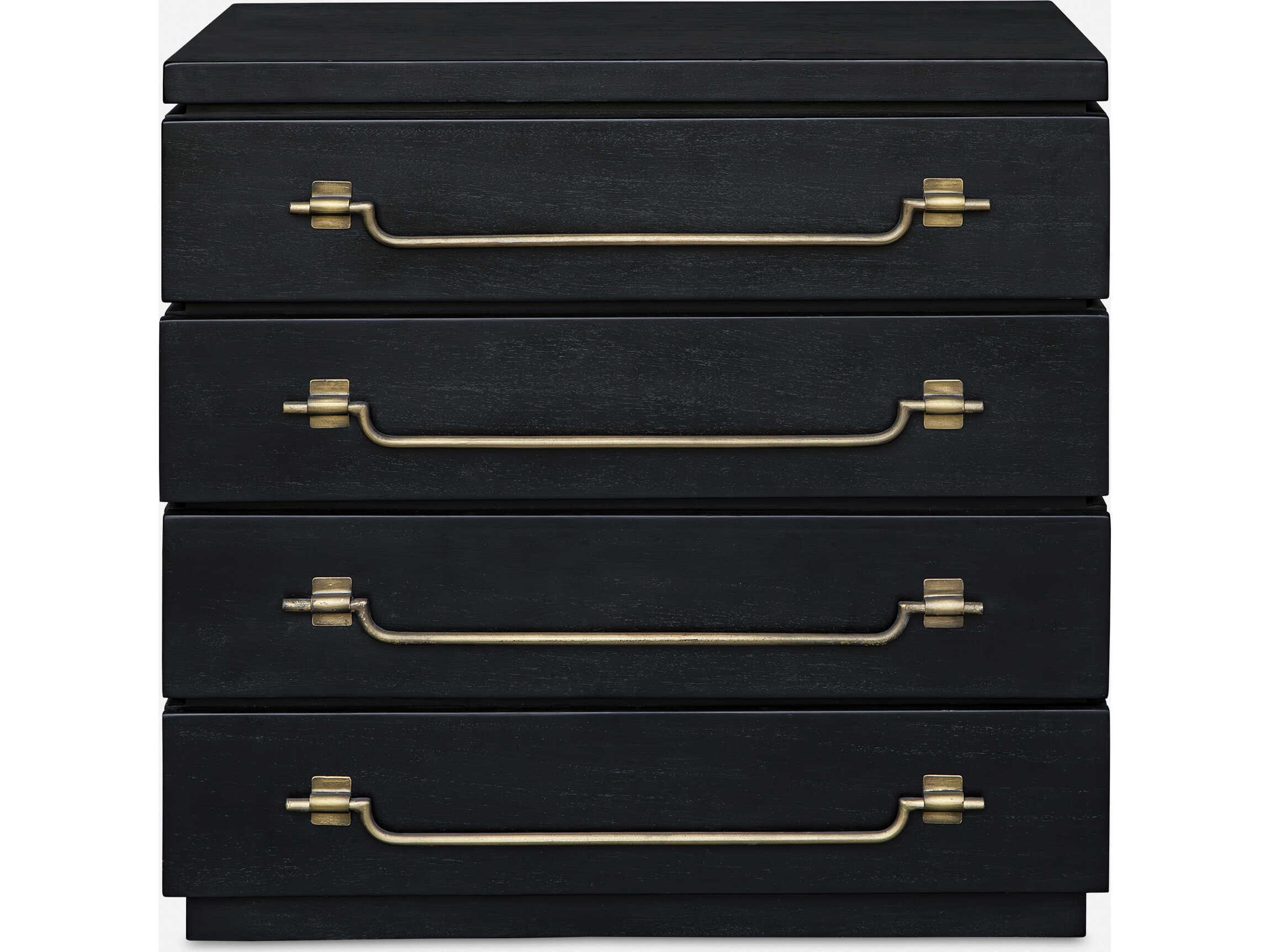 Uttermost Halifax Black Mahogany Wood Accent Chest