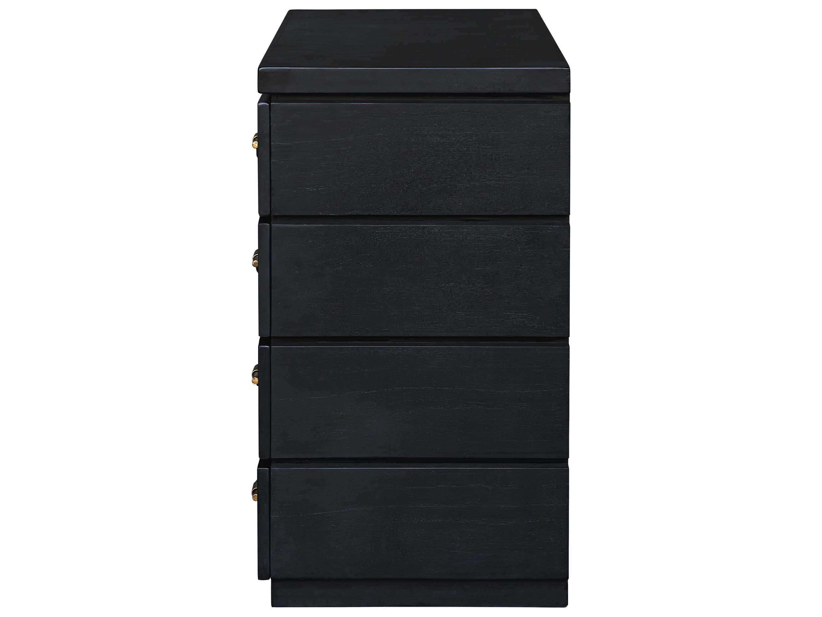 Uttermost Halifax Black Mahogany Wood Accent Chest