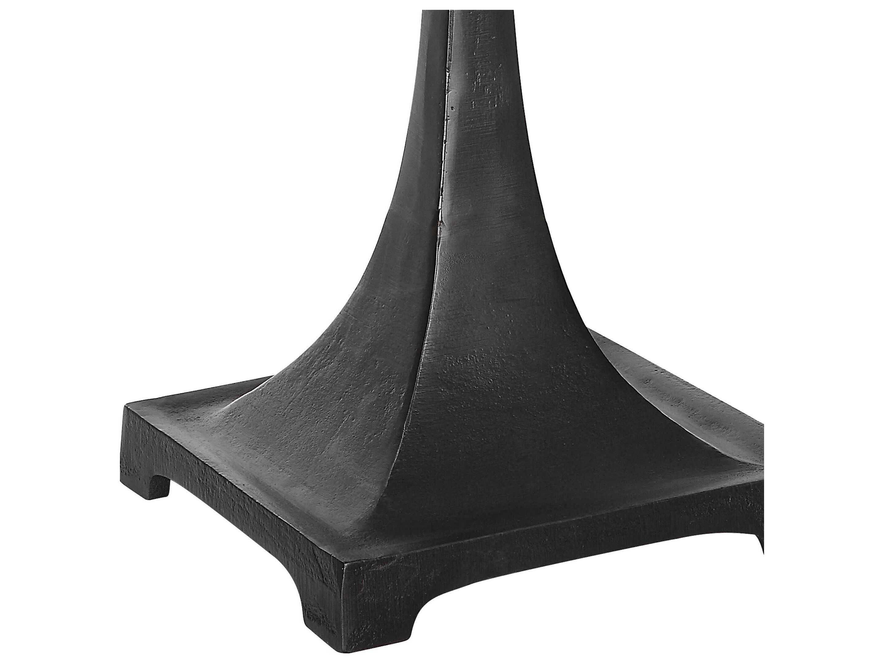 Uttermost Reydan Rustic Black Rectangle Hardback Buffet Lamp