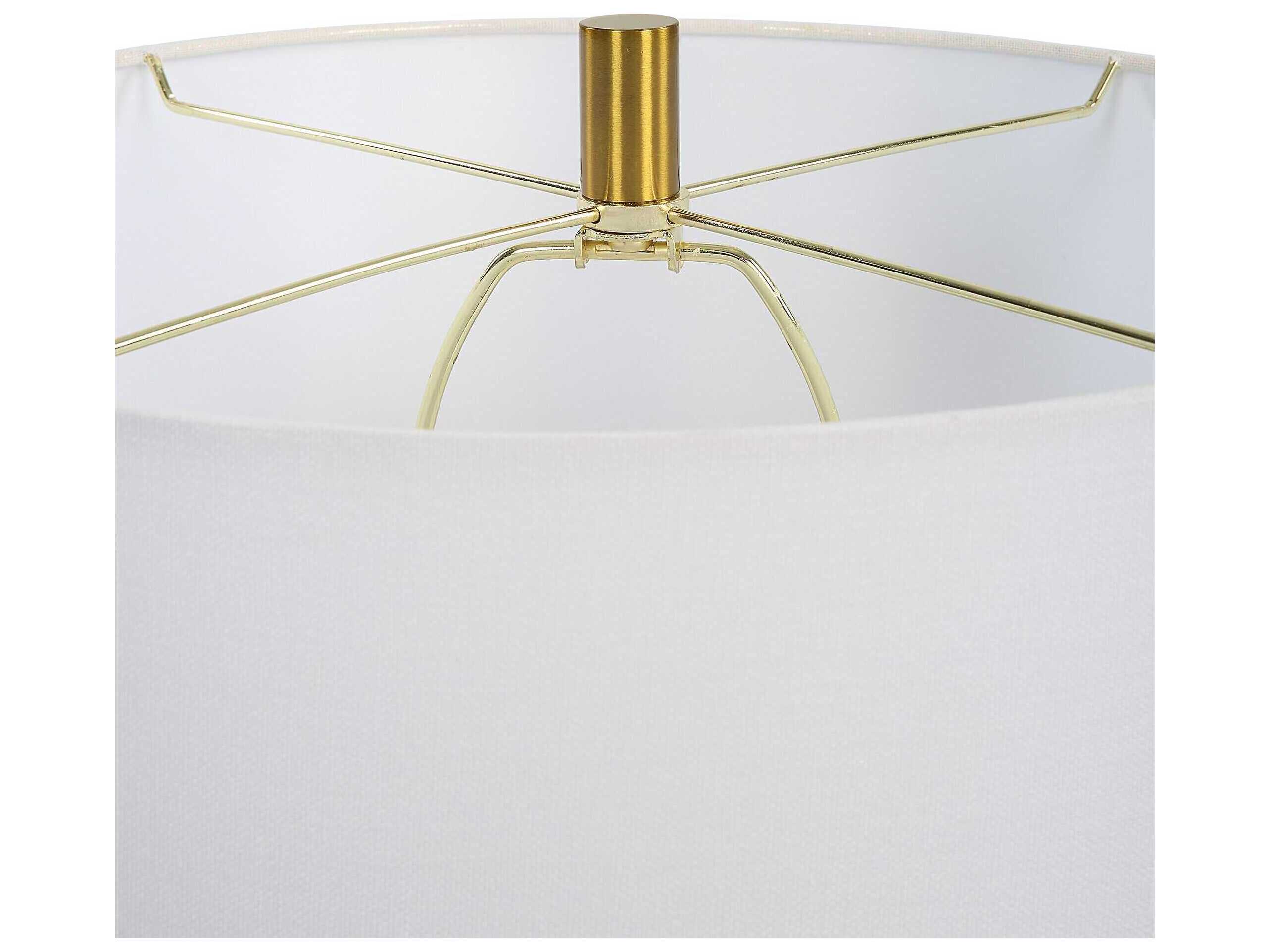 Uttermost Gourd Moss Green Round Hardback Buffet Lamp