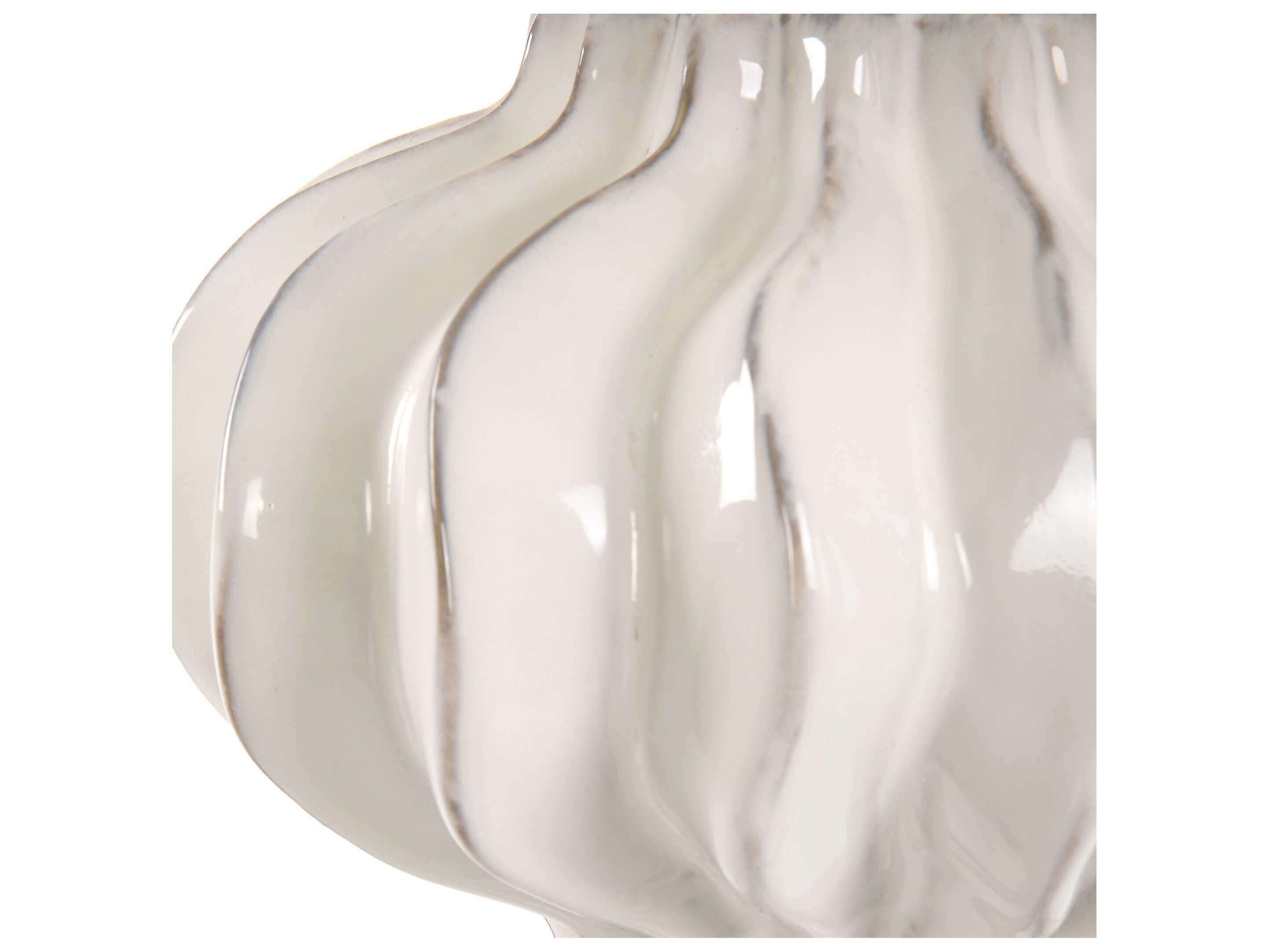 Uttermost Wrenley Round Drum Hardback White Buffet Lamp