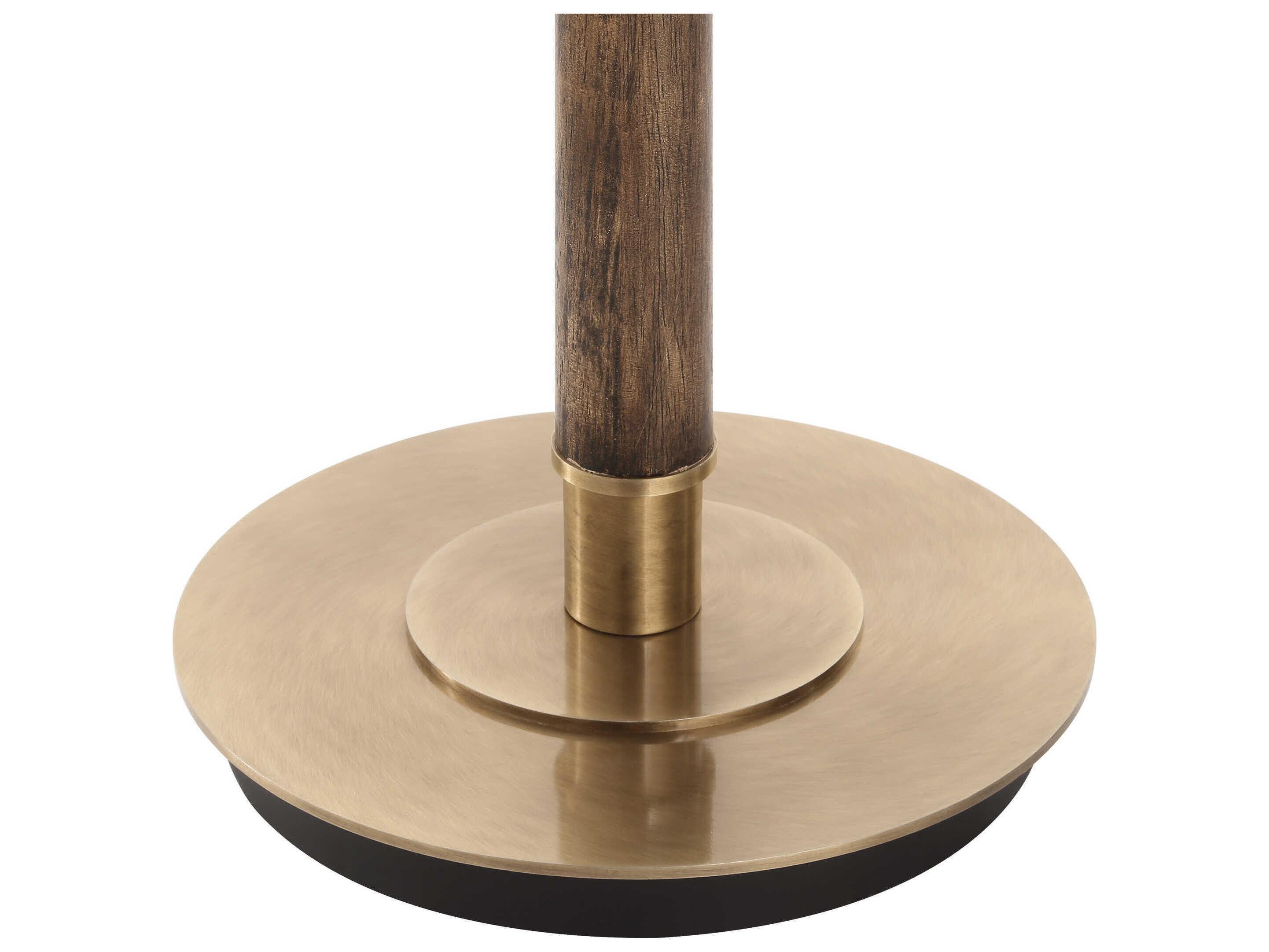 Uttermost Keros Dark Oak Brown Floor Lamp