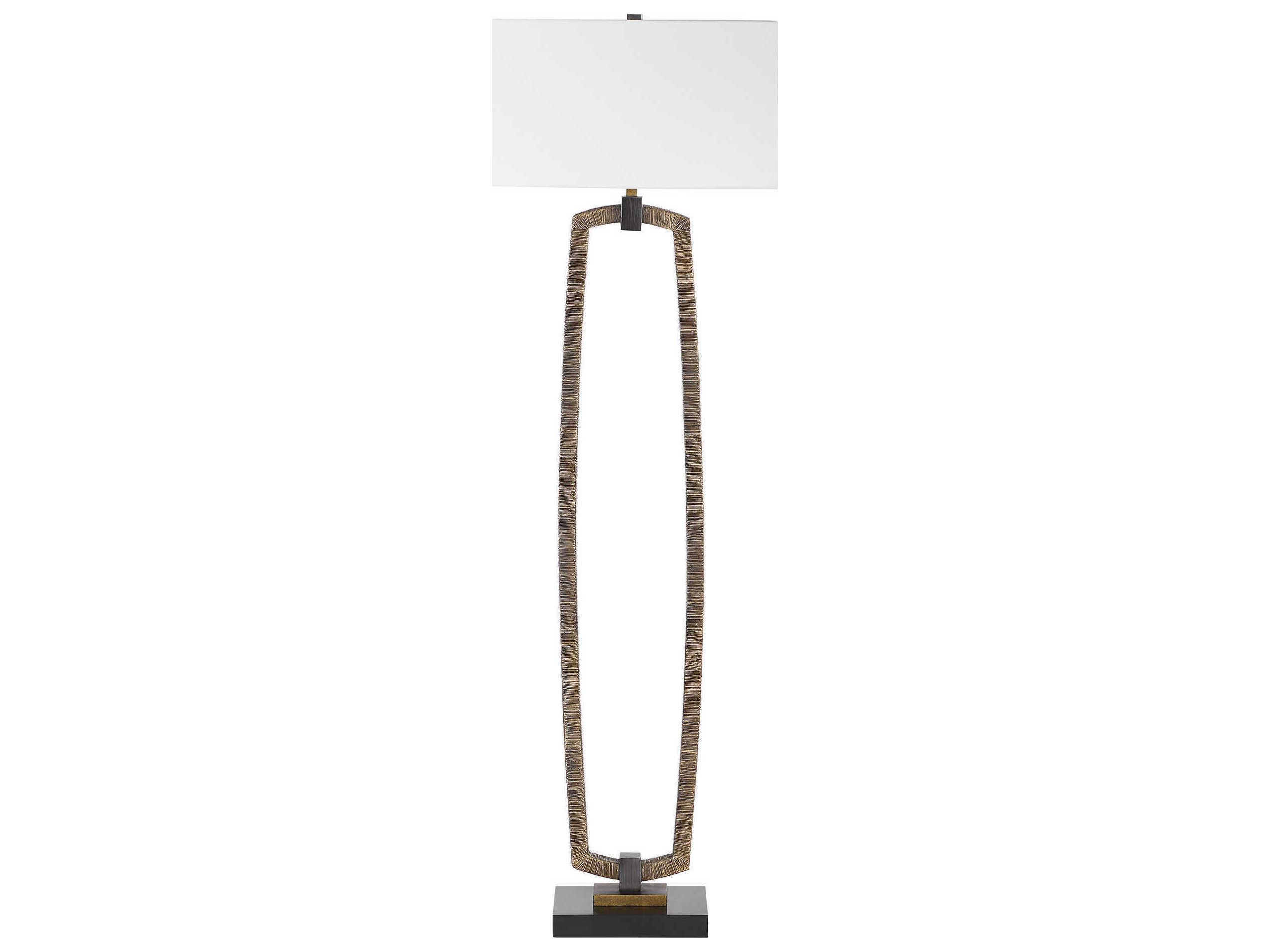 Uttermost Relic Antiqued Gold Floor Lamp