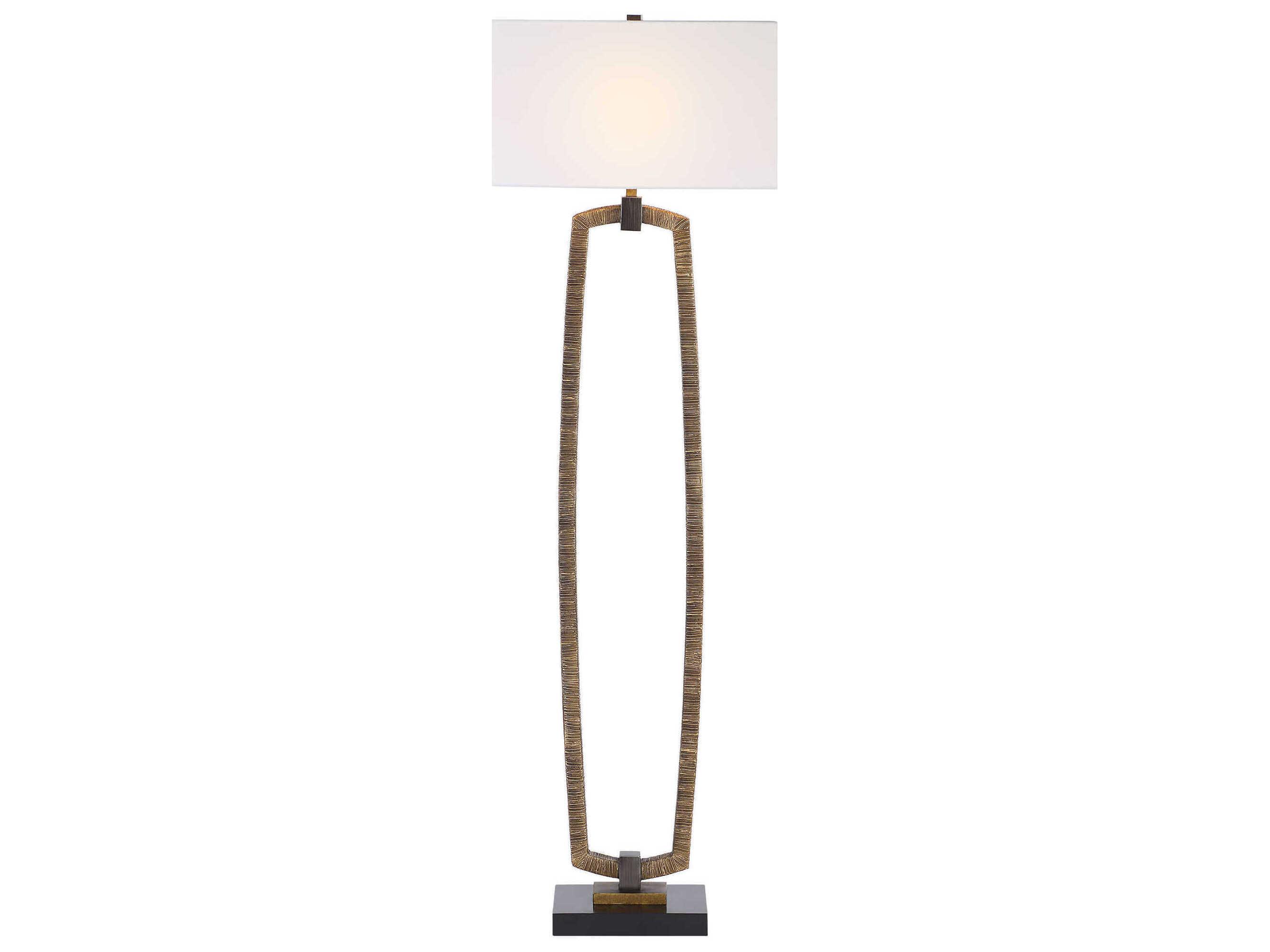 Uttermost Relic Antiqued Gold Floor Lamp