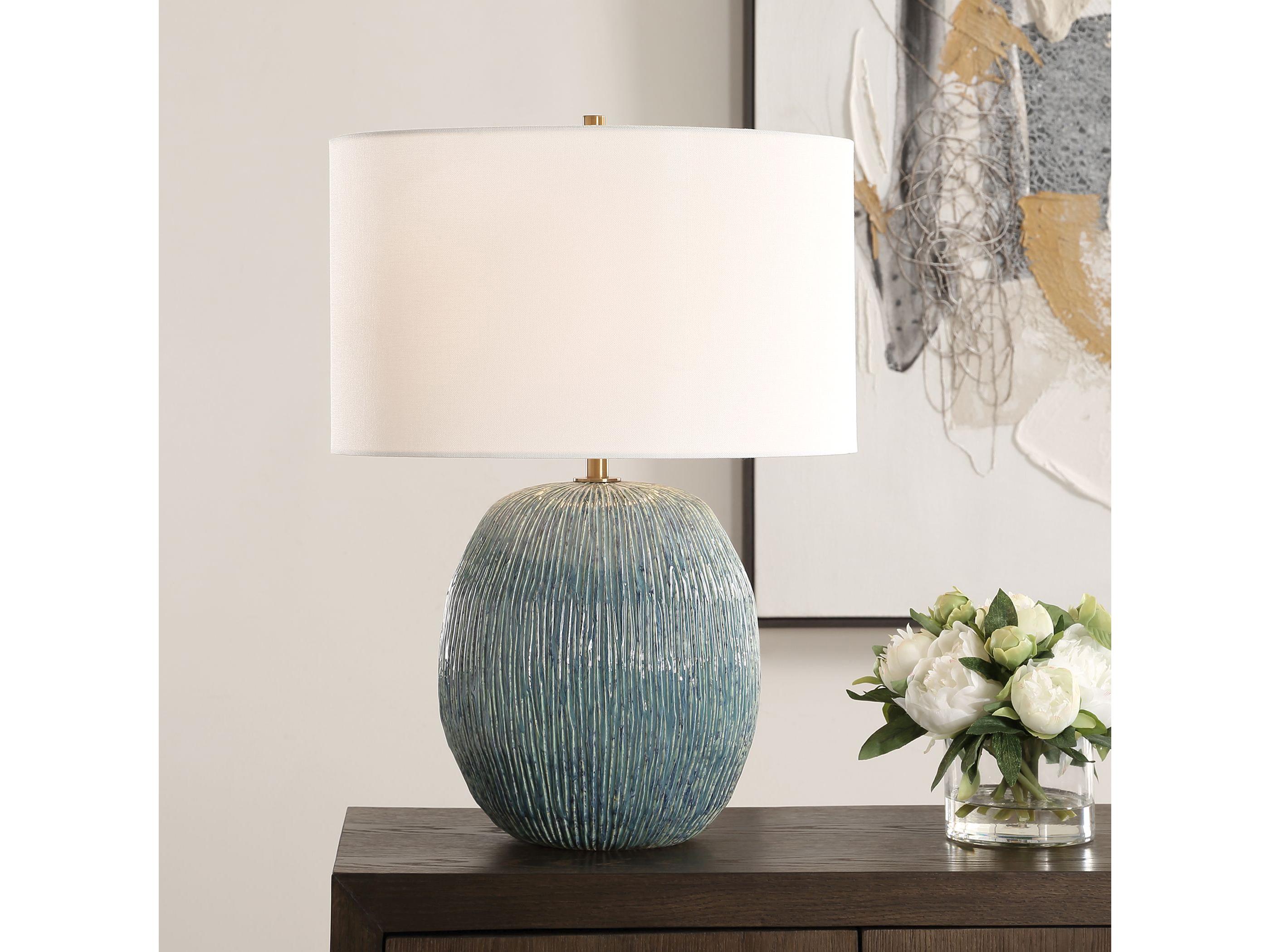 Uttermost Elysia Blue Table Lamp