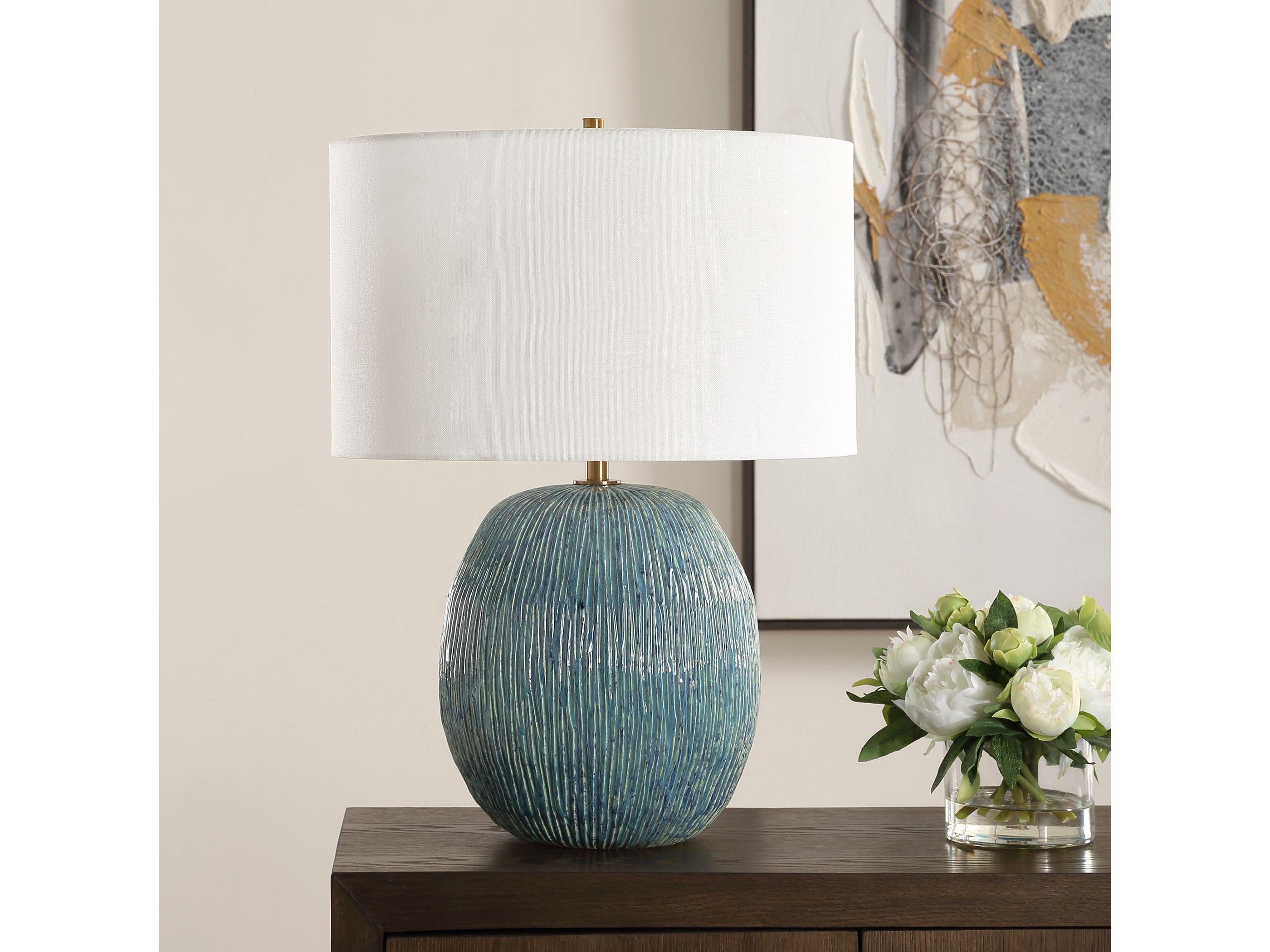 Uttermost Elysia Blue Table Lamp
