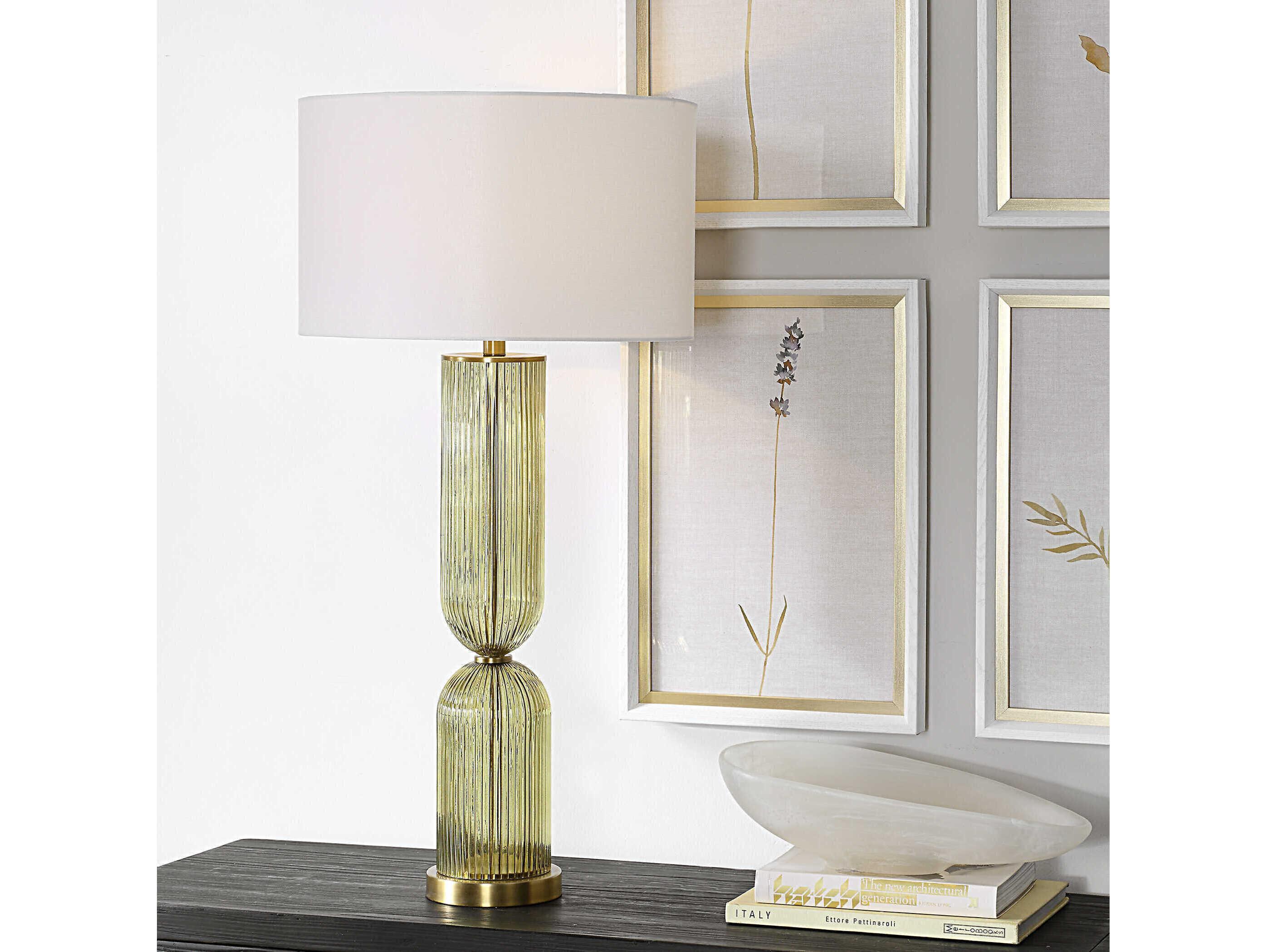 Uttermost Mirah Olive Green Buffet Lamp