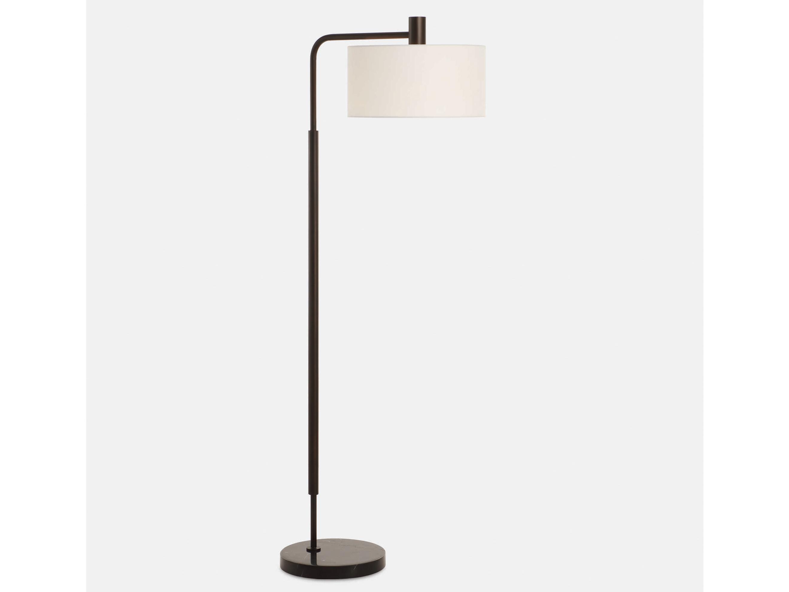 Uttermost Richie Satin Black Floor Lamp
