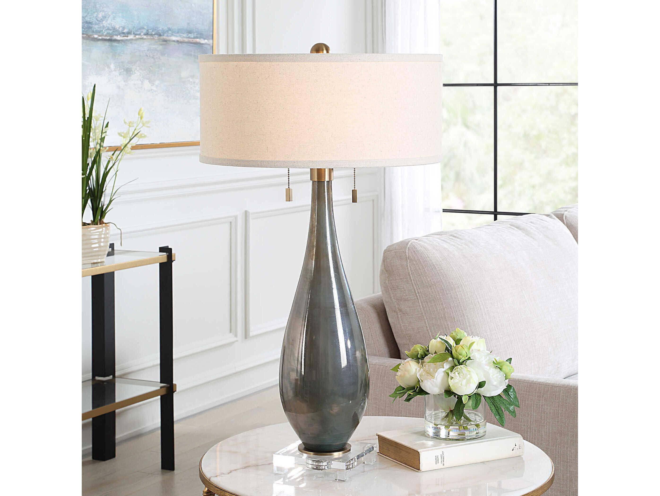 Uttermost Cardoni Iridescent Bronze Buffet Lamp