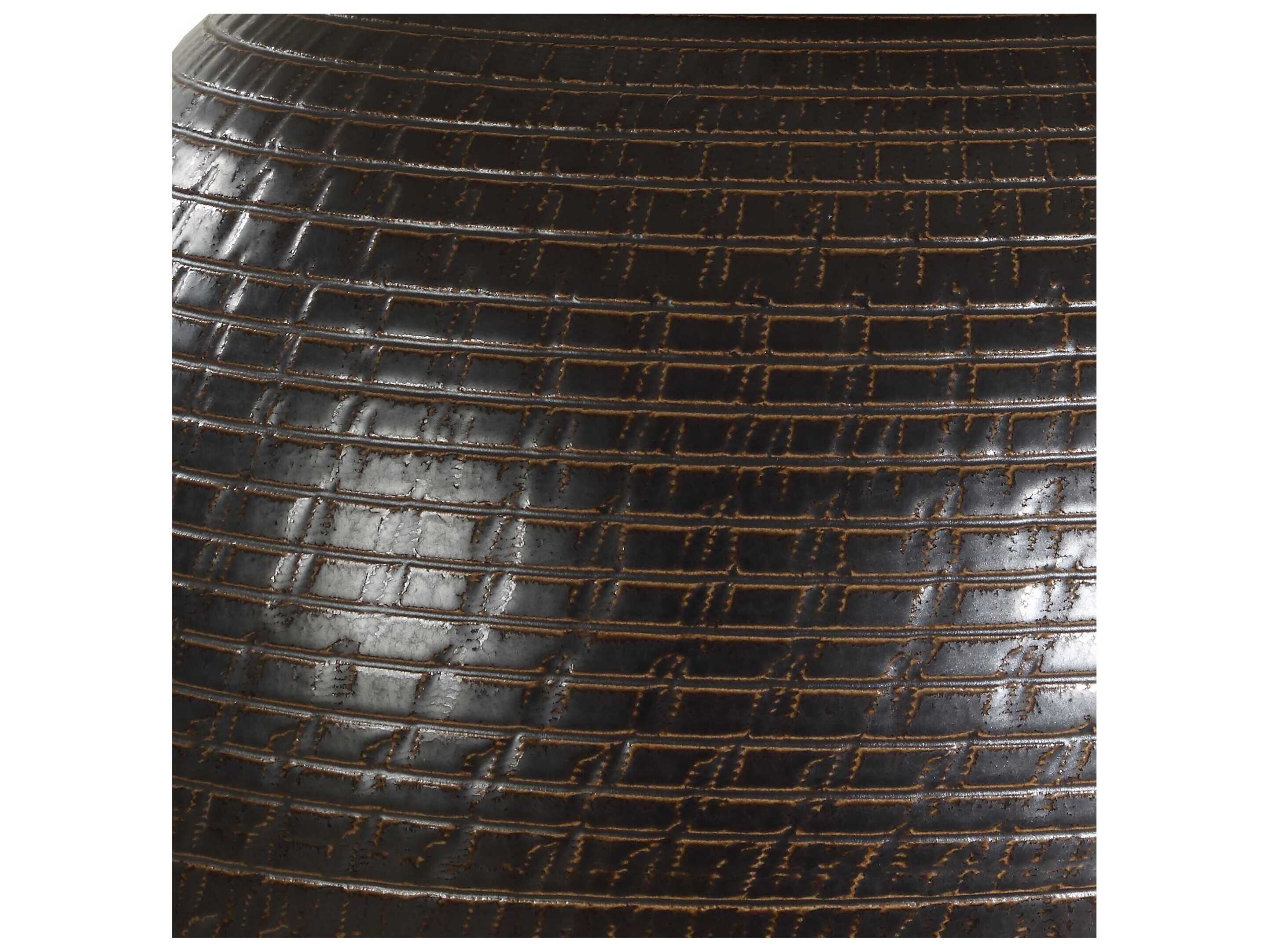 Uttermost Hawkins Dark Bronze Round Drum Hardback Buffet Lamp