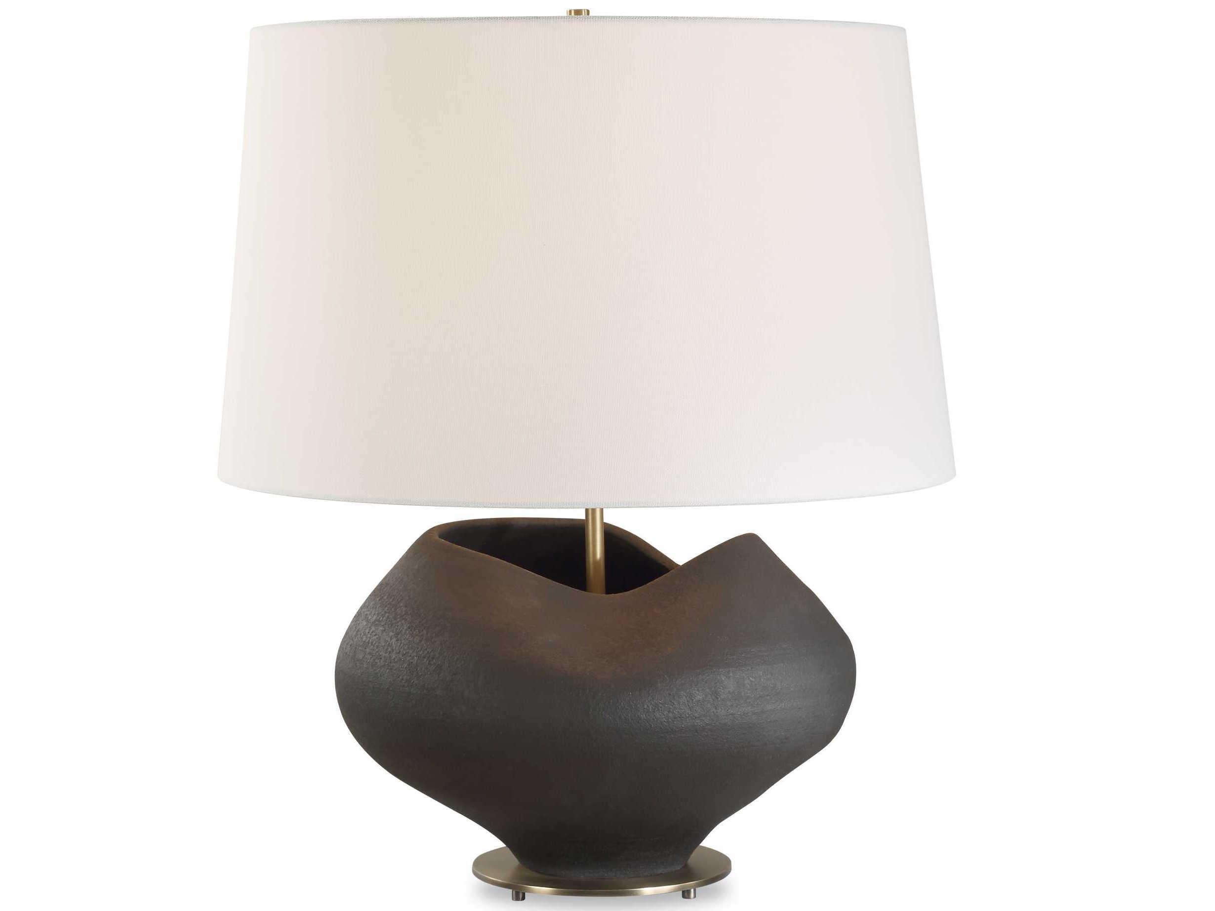 Uttermost Nocturne Aged Black Table Lamp