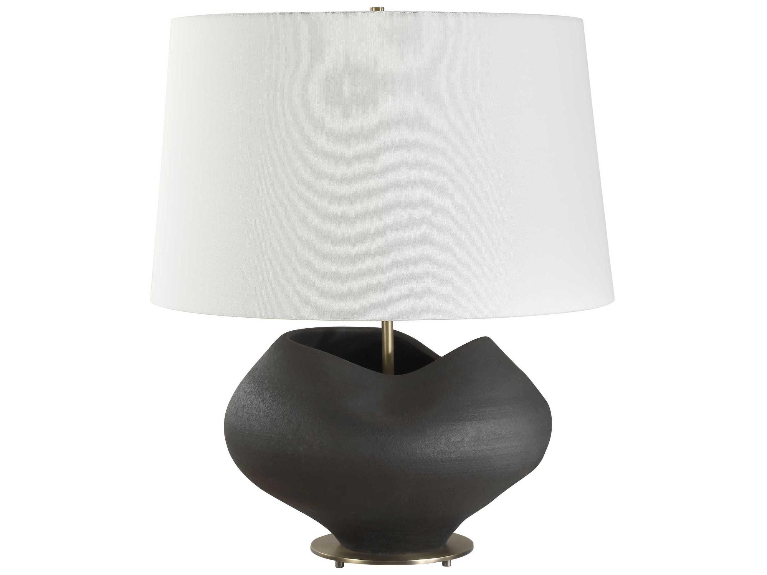 Uttermost Nocturne Aged Black Table Lamp