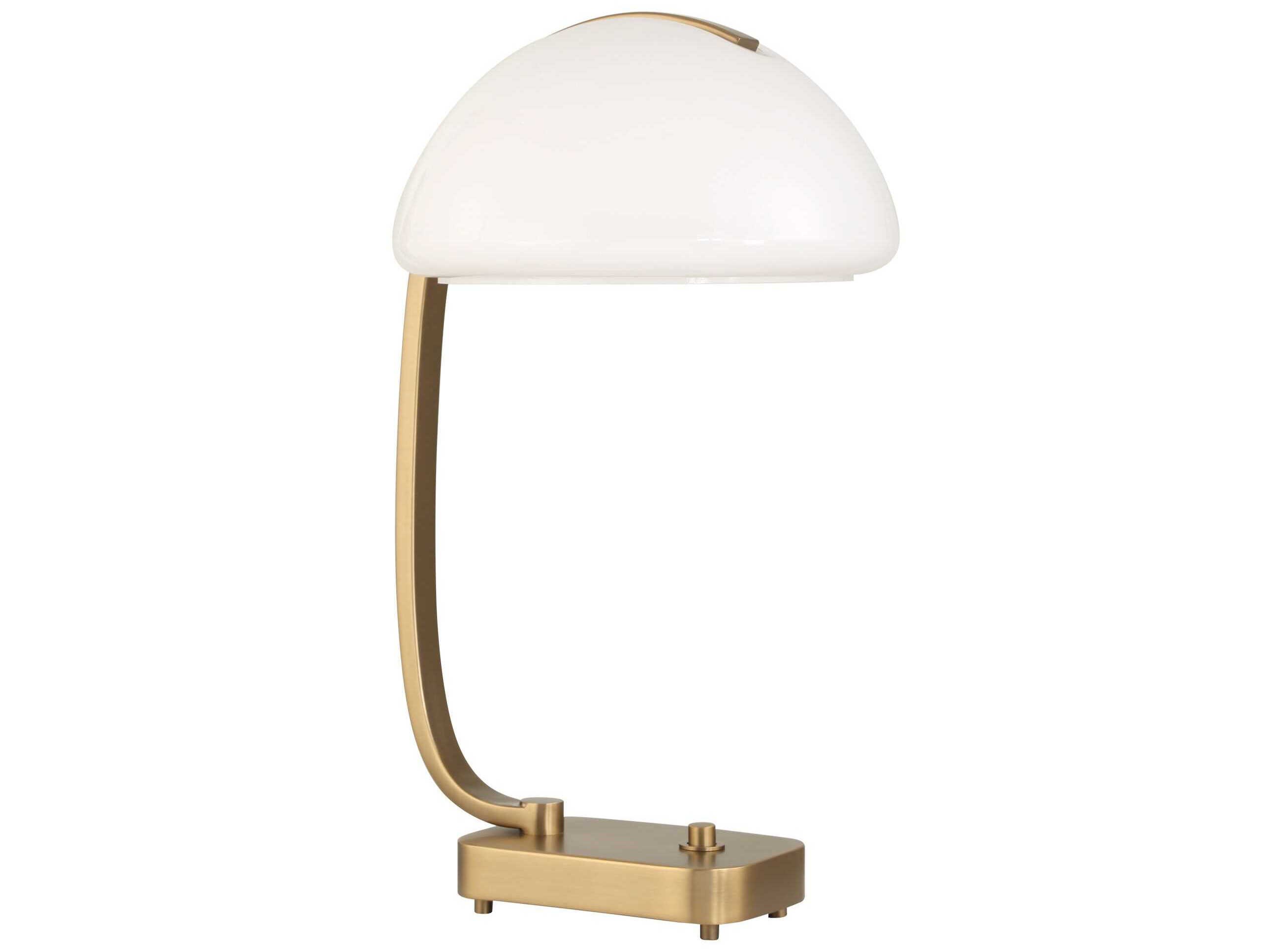 Uttermost Bend The Rules Antique Brass Oval Hardback Desk Lamp