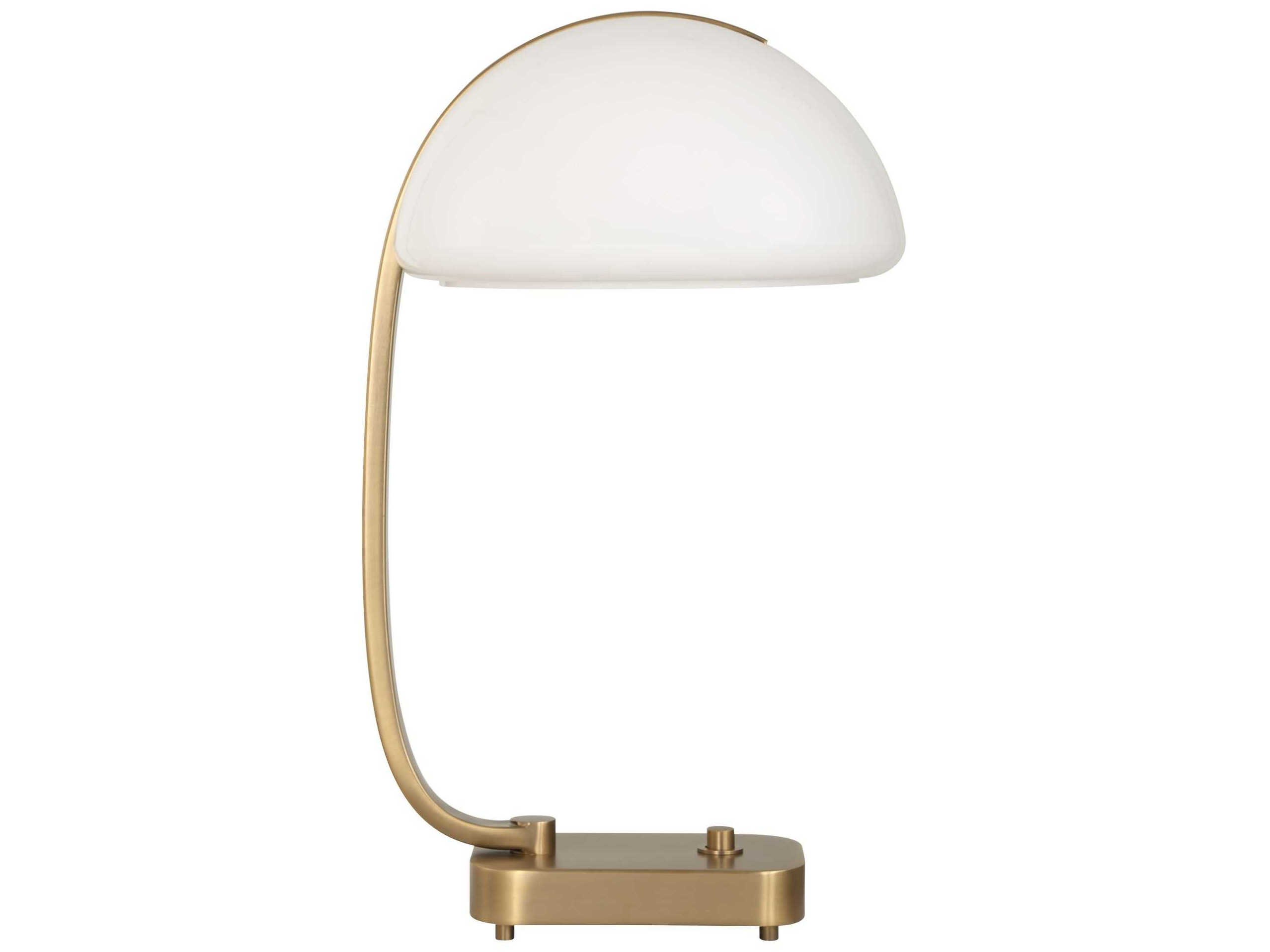 Uttermost Bend The Rules Antique Brass Oval Hardback Desk Lamp