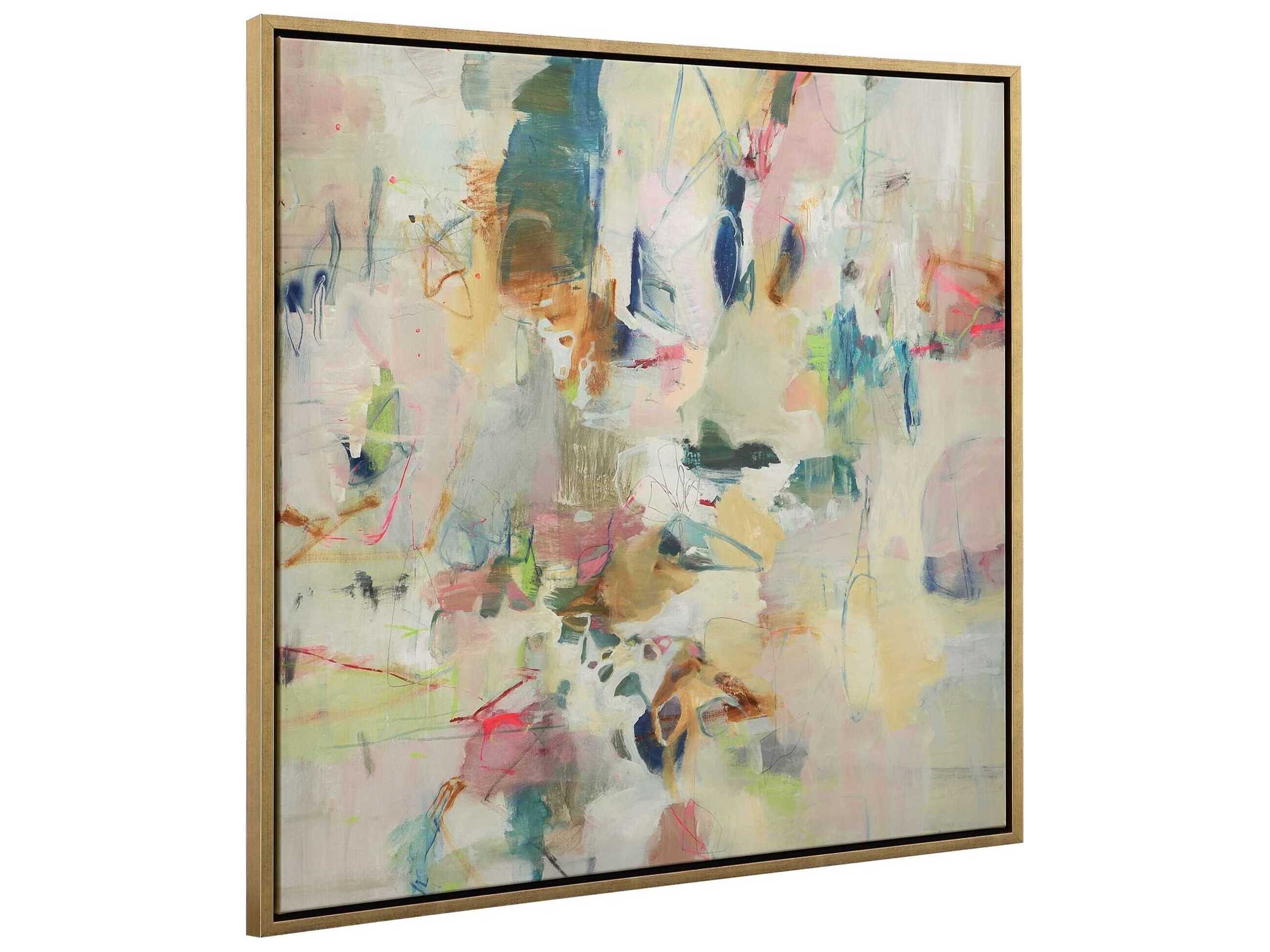 Uttermost Party Time Framed Abstract Canvas Wall Art