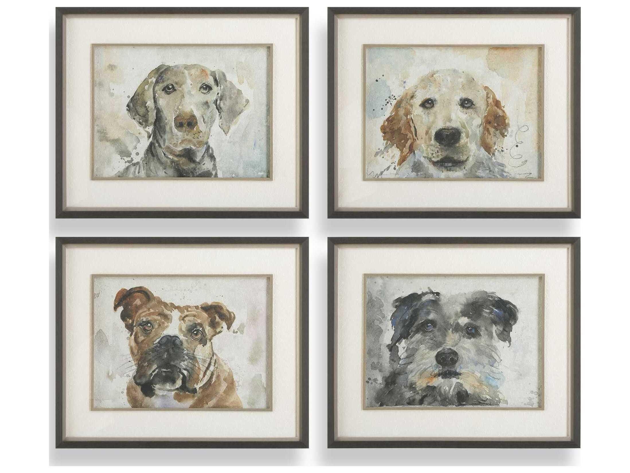 Uttermost Dog Days Framed Prints Set of 4