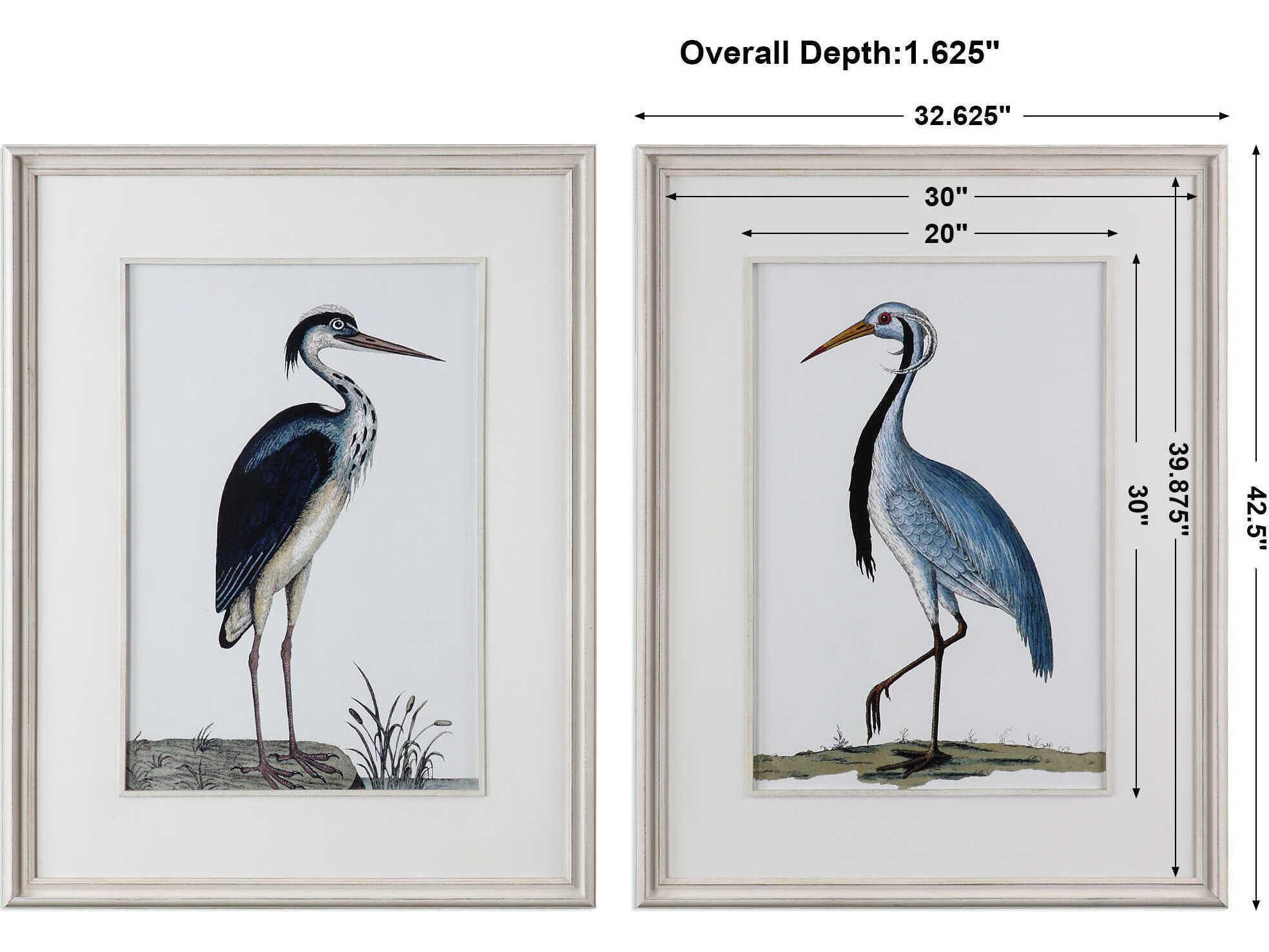 Uttermost Shore Birds Glass Wall Art