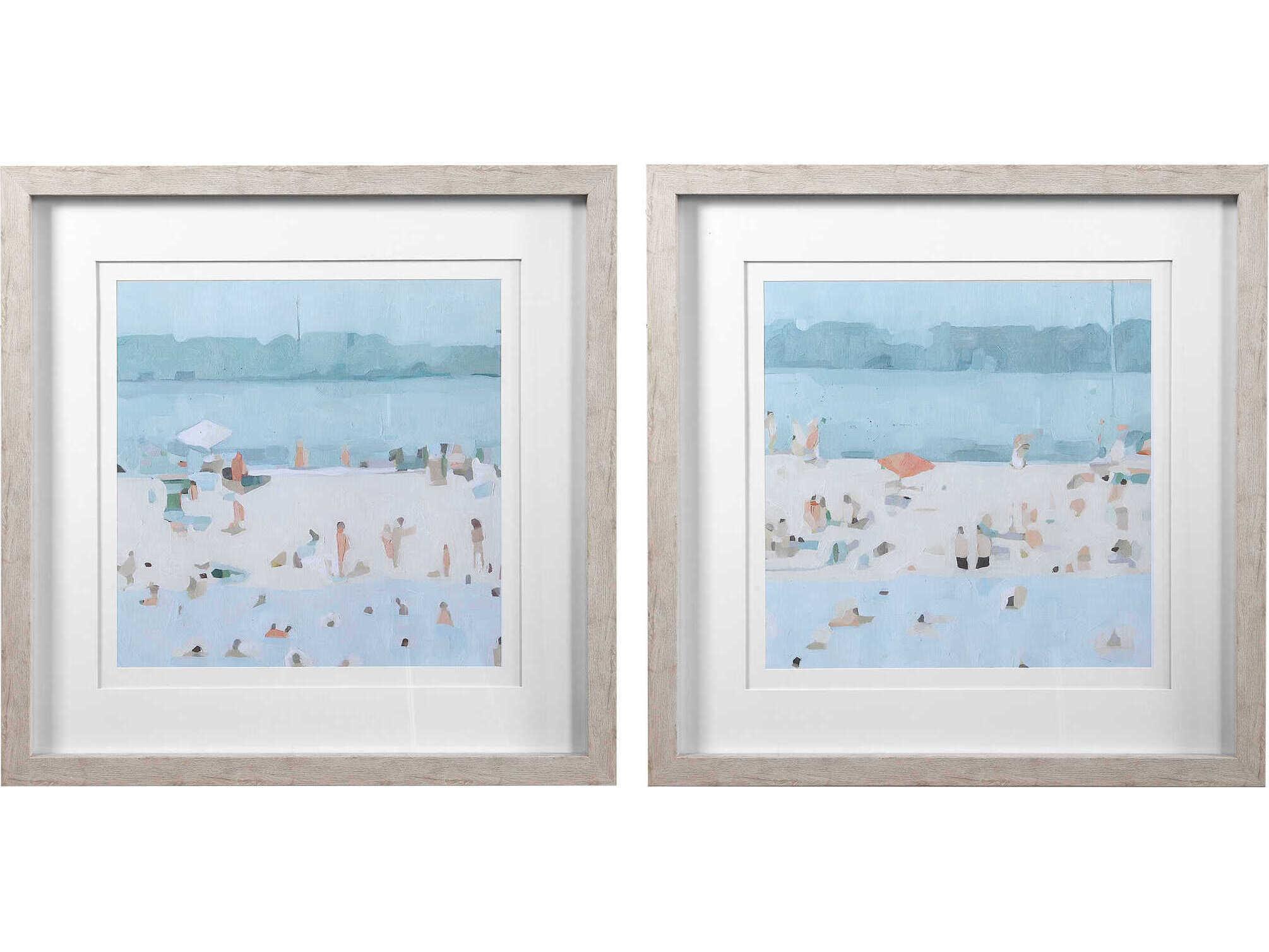 Uttermost Sea Glass Wall Art Set of 2