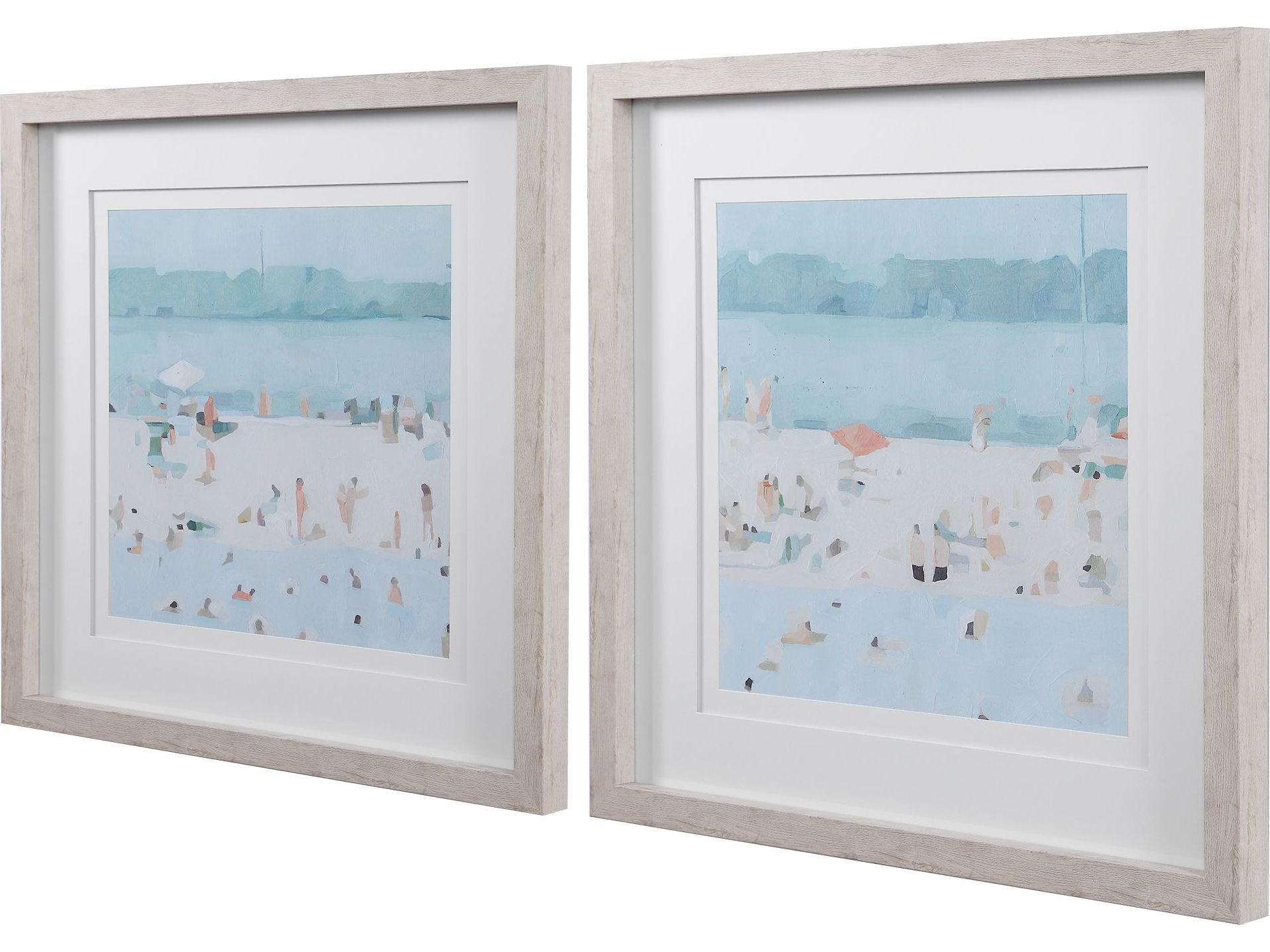 Uttermost Sea Glass Wall Art Set of 2