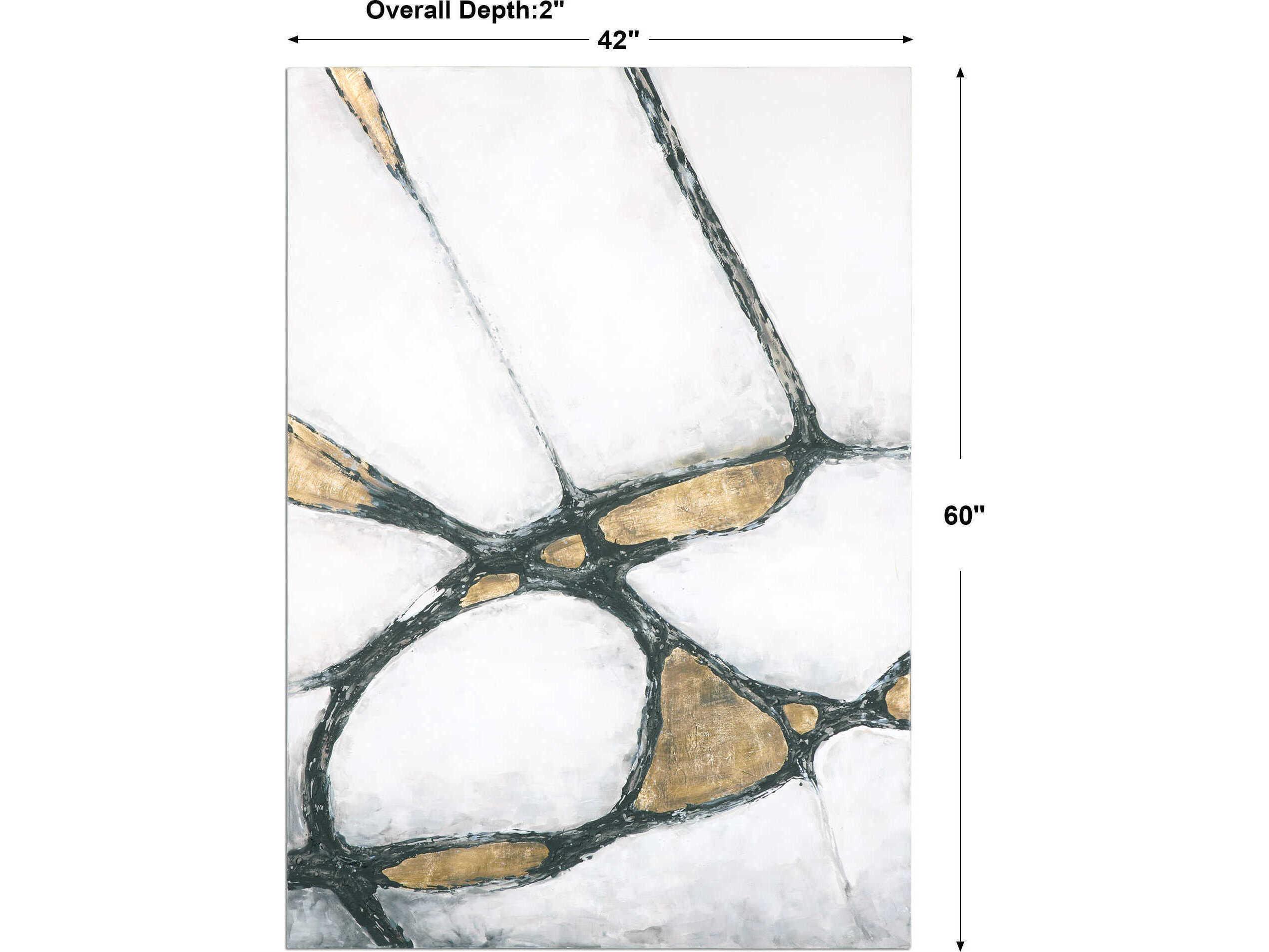 Uttermost Abstract Art In Gold And Black