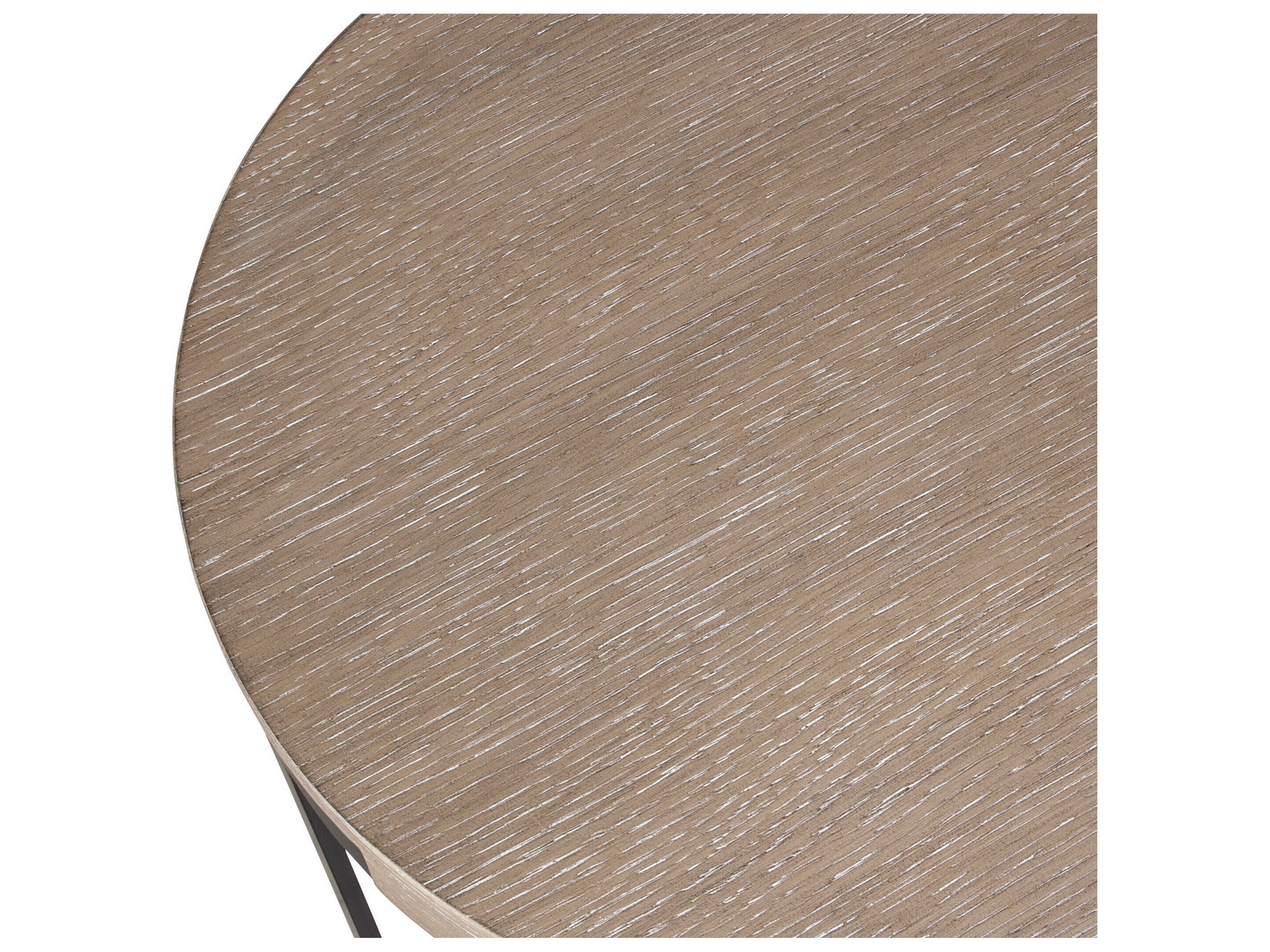 Uttermost Palisade Round Wood Natural Dark Bronze End Table