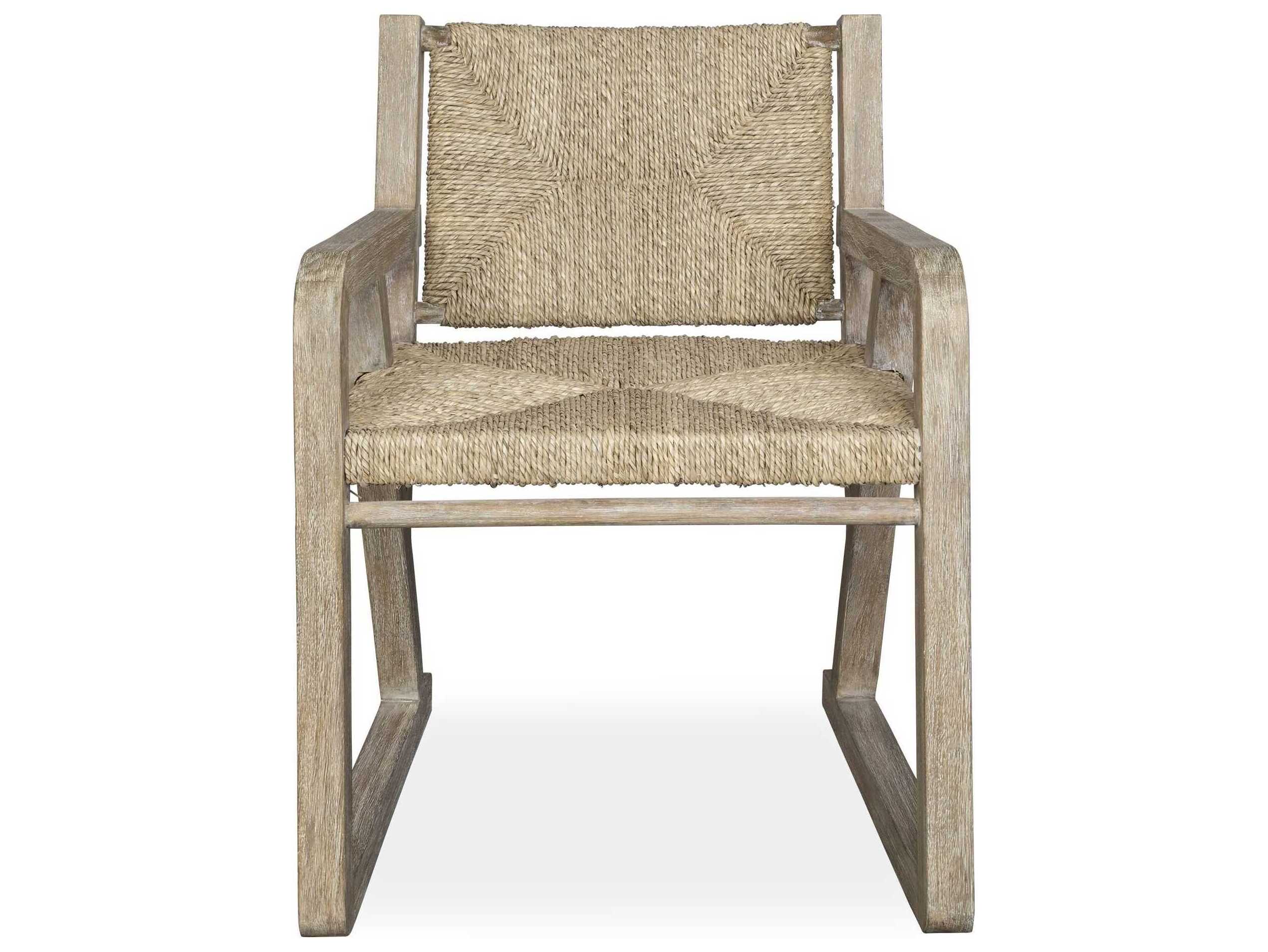 Uttermost Chatham Mango Wood Beige Arm Dining Chair