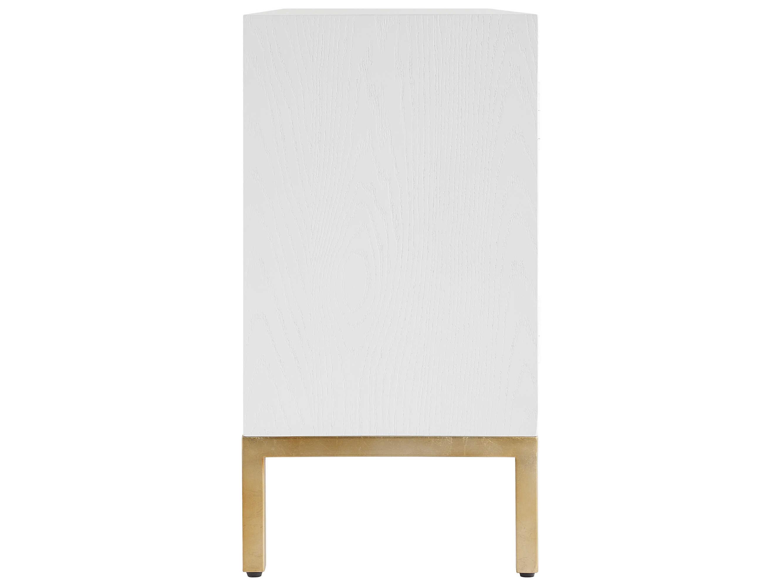 Uttermost Aiken White Oak Wood Accent Cabinet