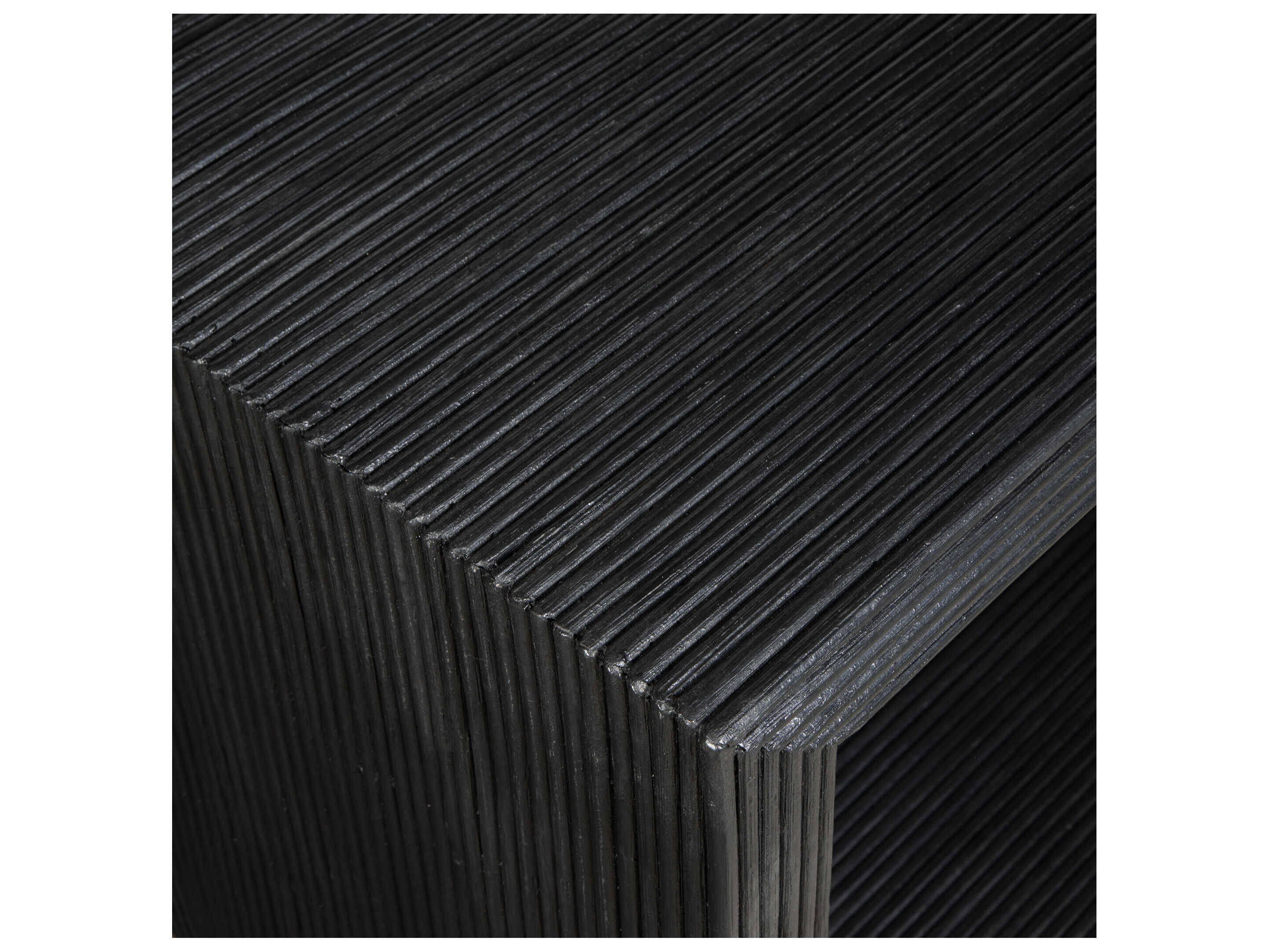 Uttermost Compton Rectangular Rattan Black Console Table