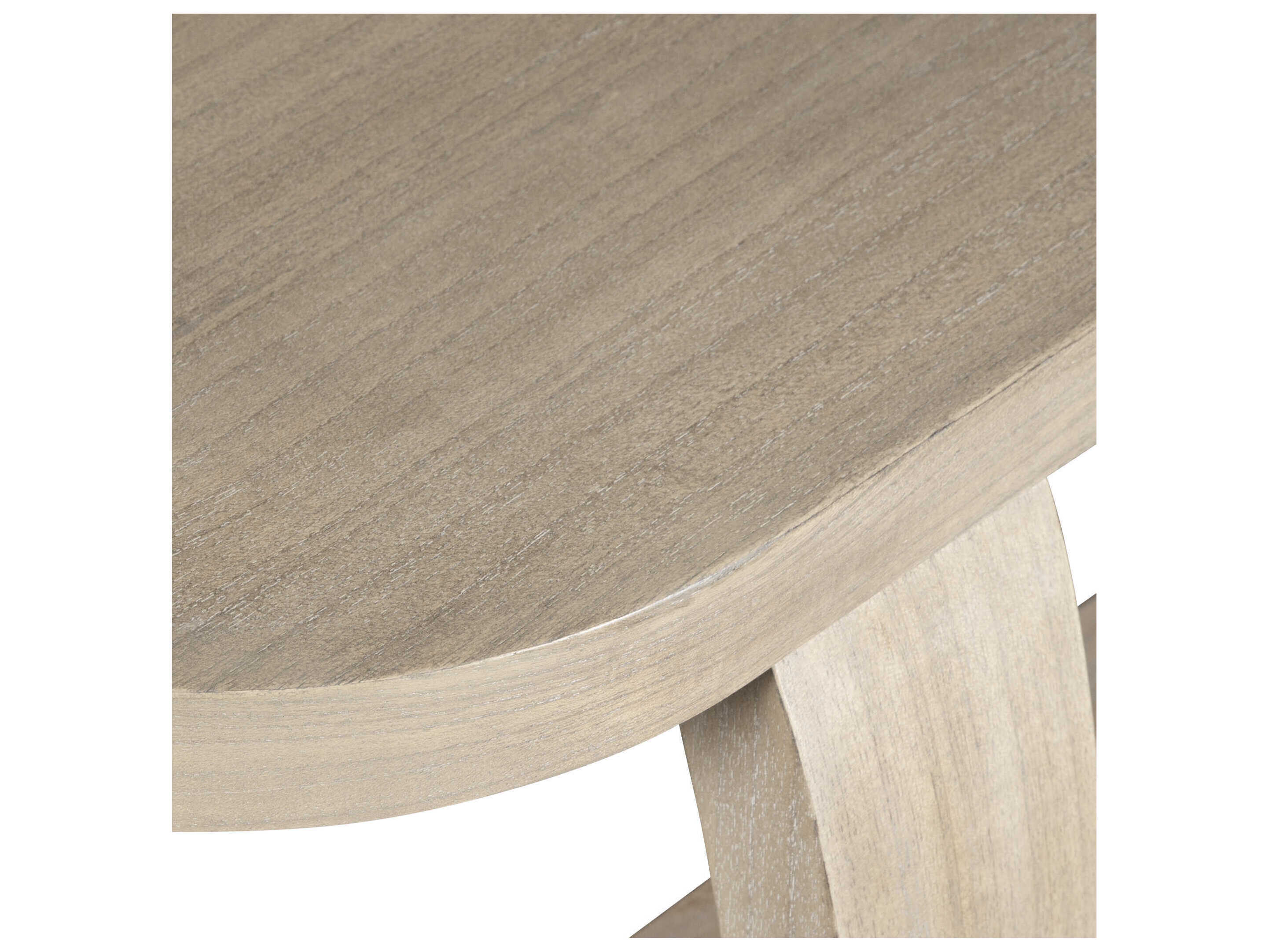 Uttermost Adona Demilune Wood Natural Console Table