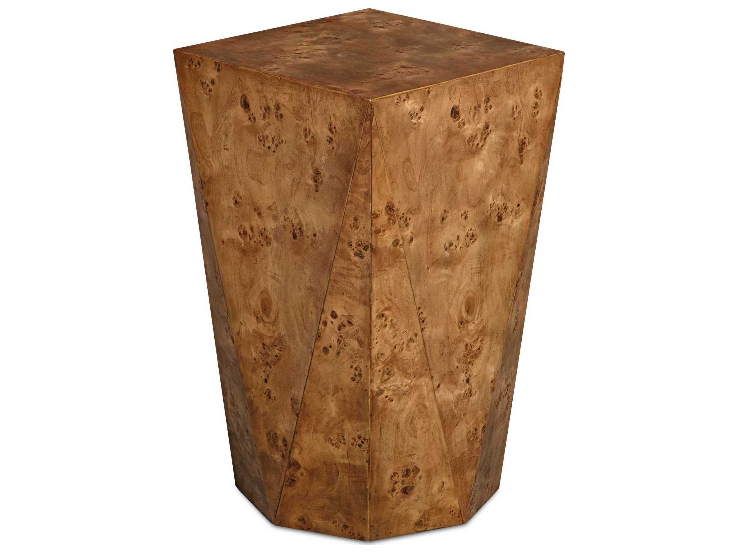 Uttermost Hughes Square Wood Caramel End Table
