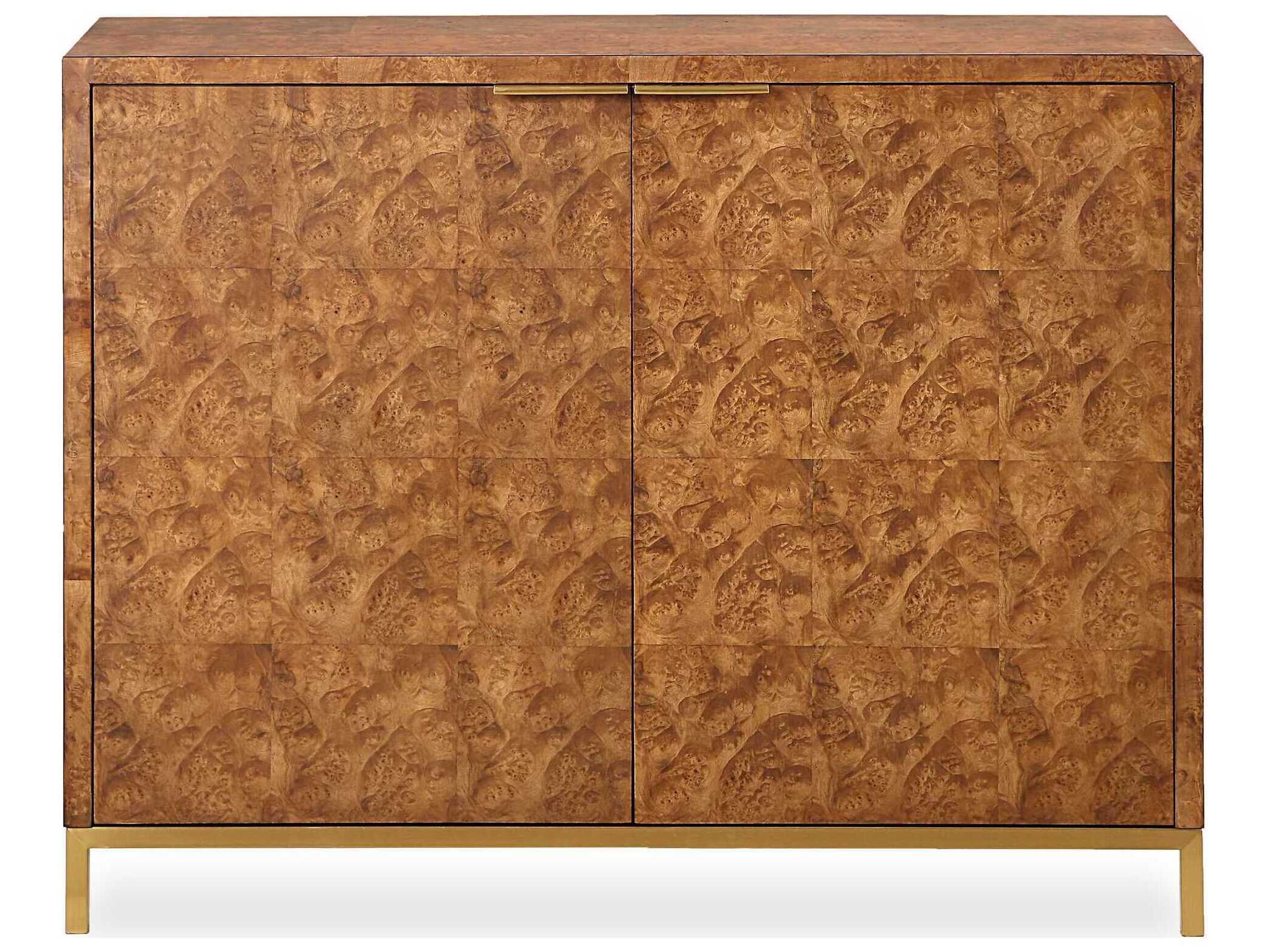 Uttermost Jethro Natural Gold Brown Burlwood Accent Chest