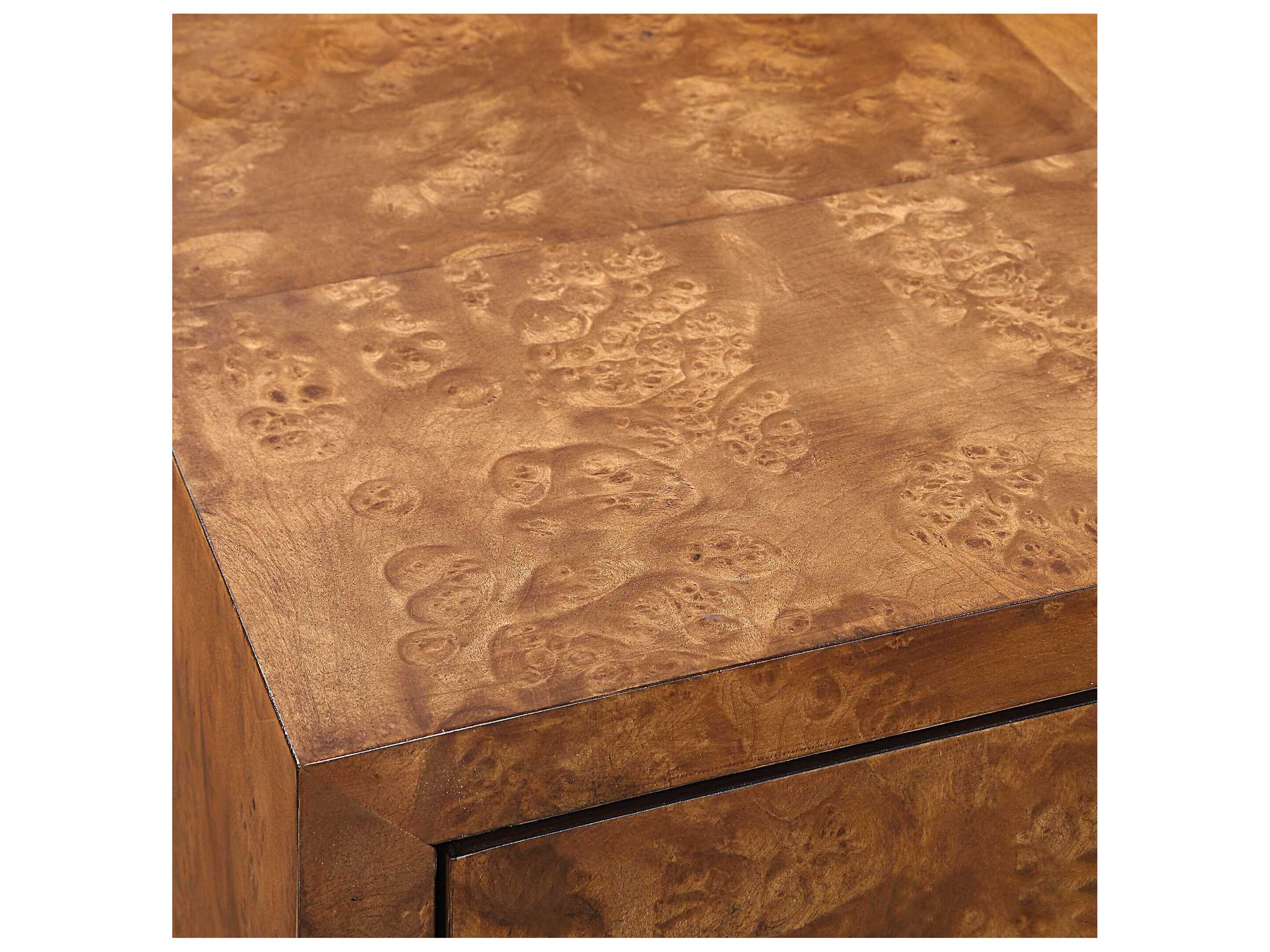 Uttermost Jethro Natural Gold Brown Burlwood Accent Chest