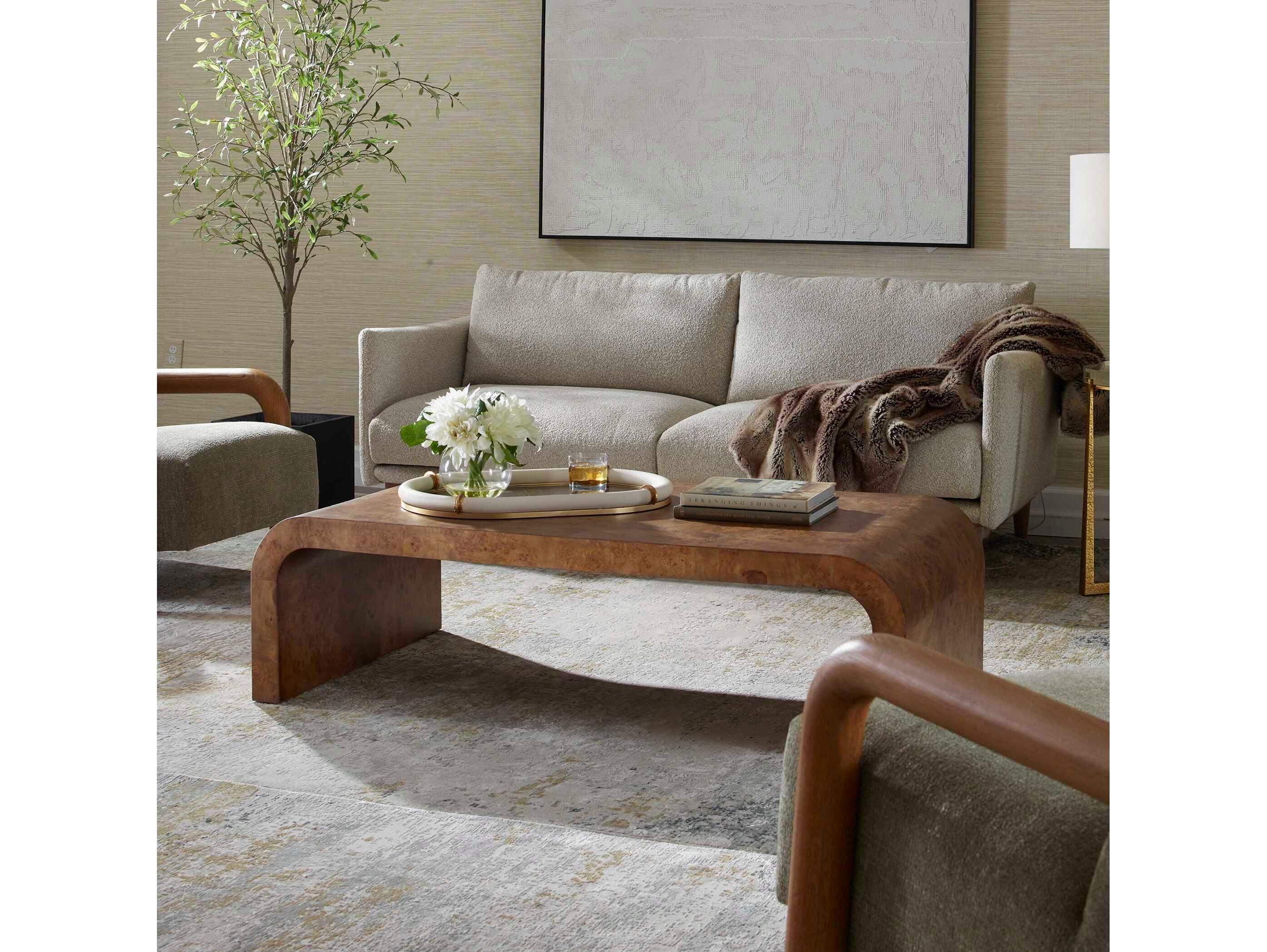 Uttermost Carraway Rectangular Wood Natural Coffee Table