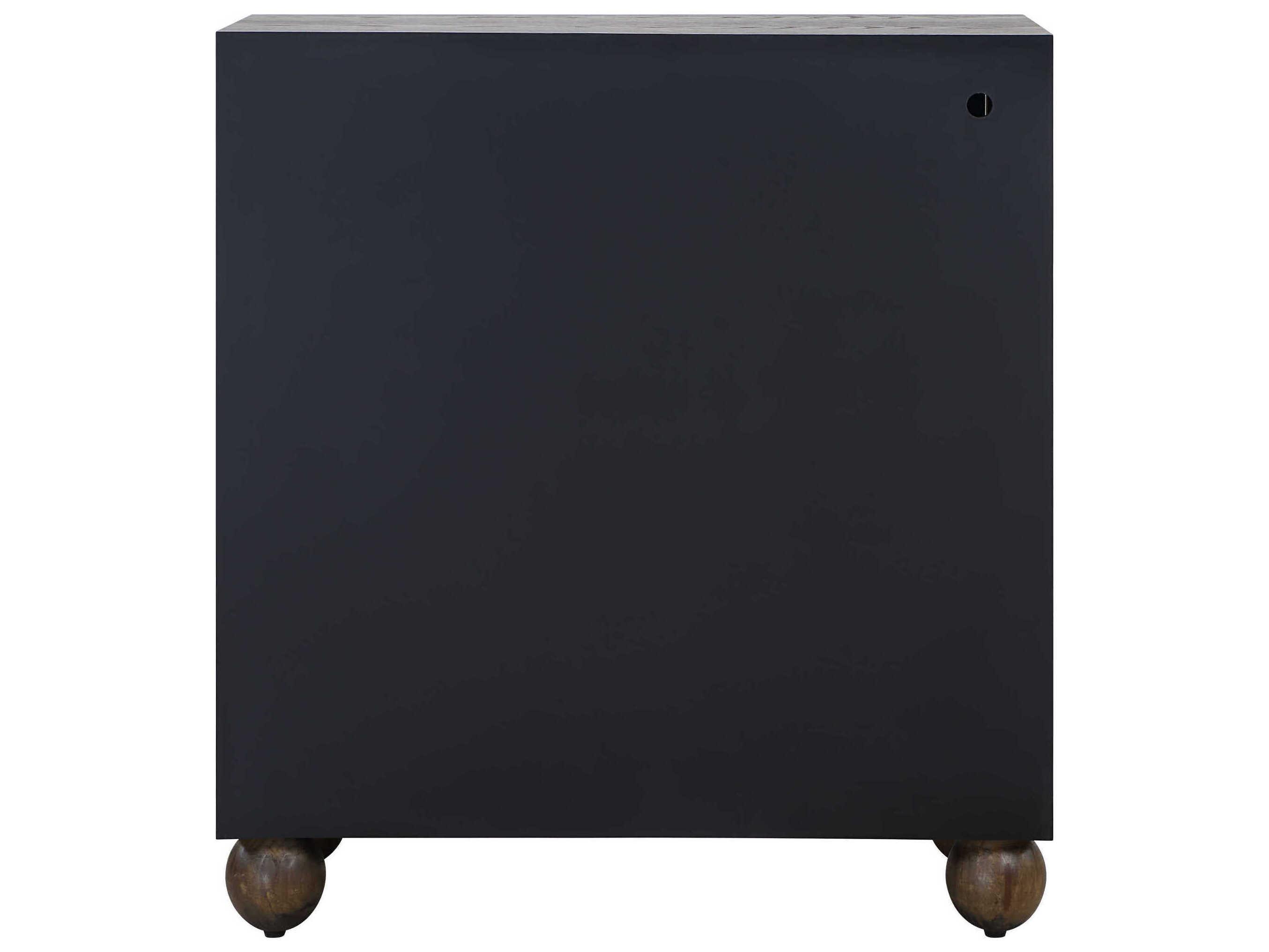 Uttermost Mayenne Oak Warm Brass Accent Chest