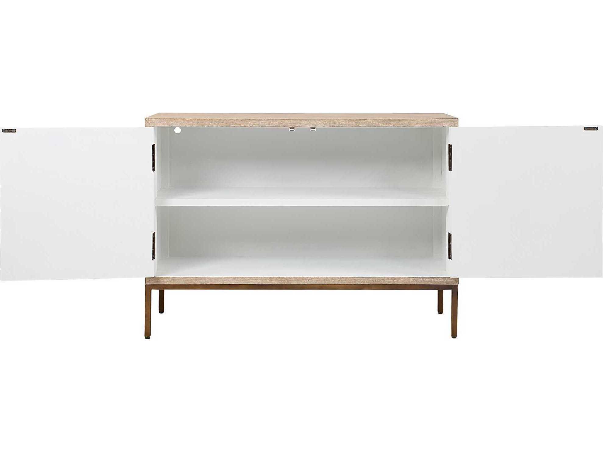 Uttermost Weimar Natural Cream White Oak Wood Accent Chest